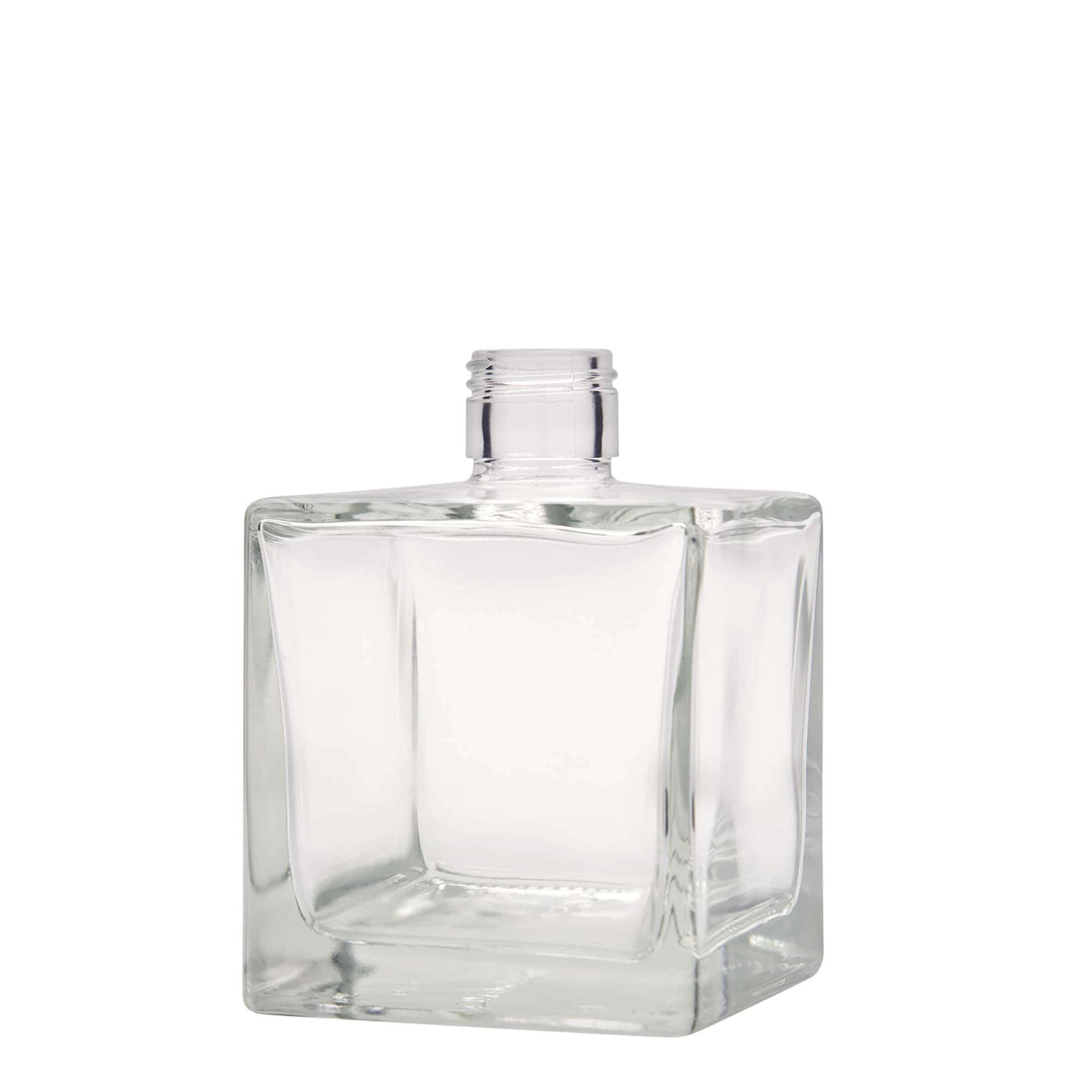 500 ml üvegpalack 'Cube', négyzet alakú, nyakátmérő: PP 31,5