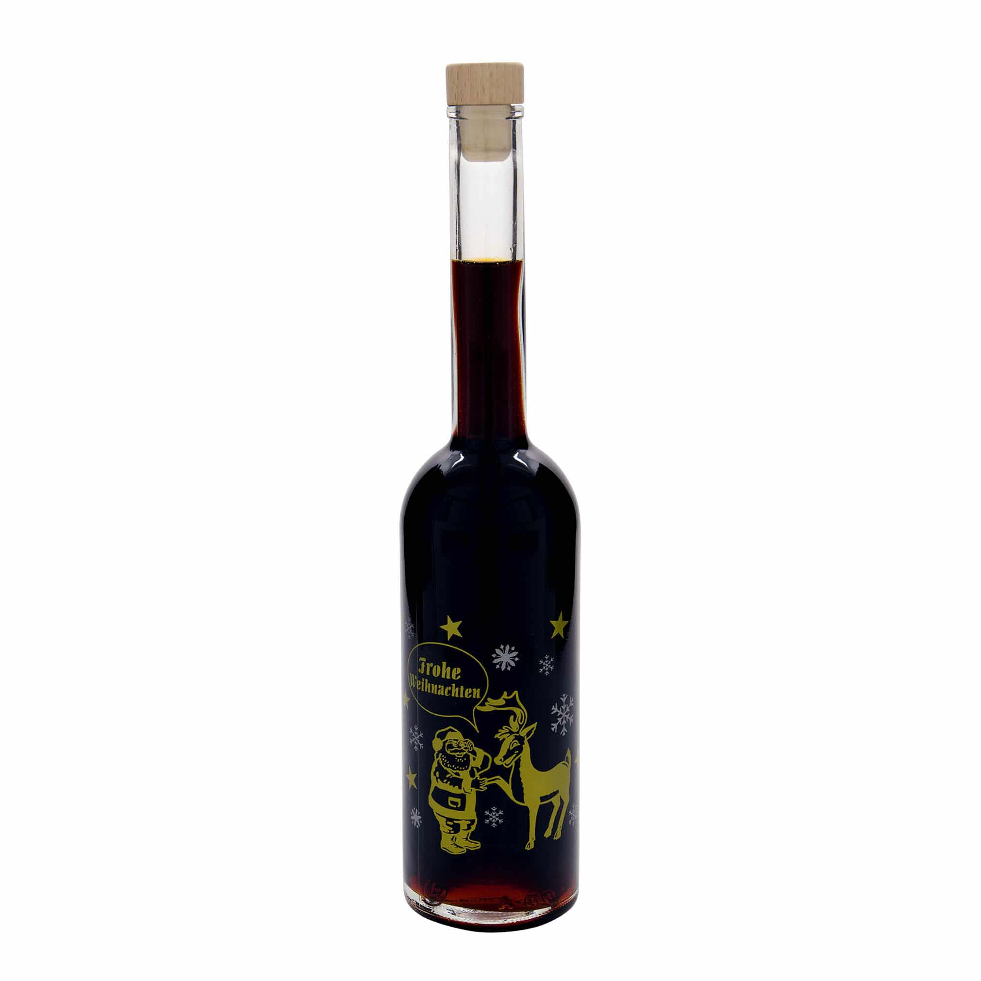500 ml üvegpalack 'Opera', motívum: Tűzijáték, nyílás: parafa