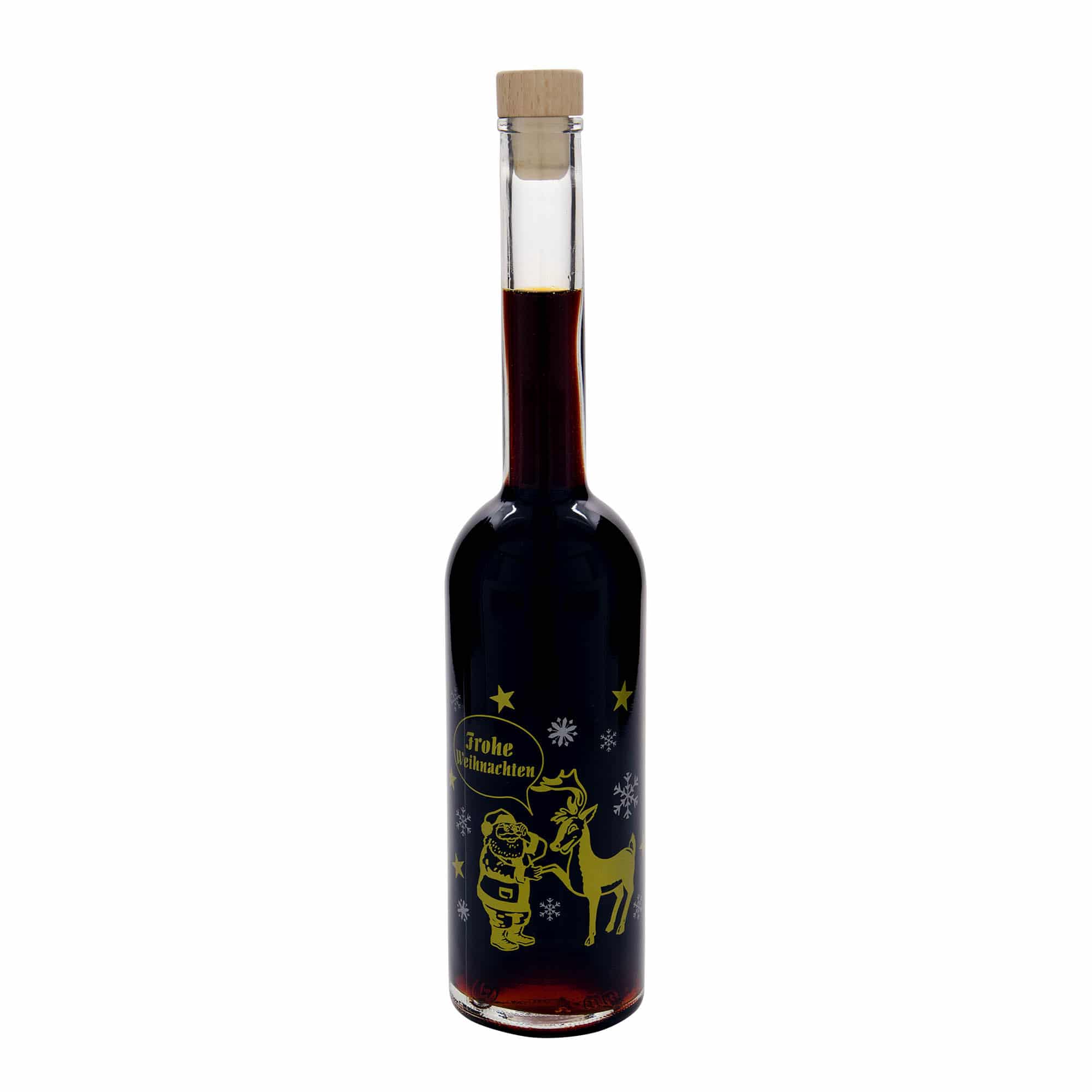 500 ml üvegpalack 'Opera', motívum: Tűzijáték, nyílás: parafa