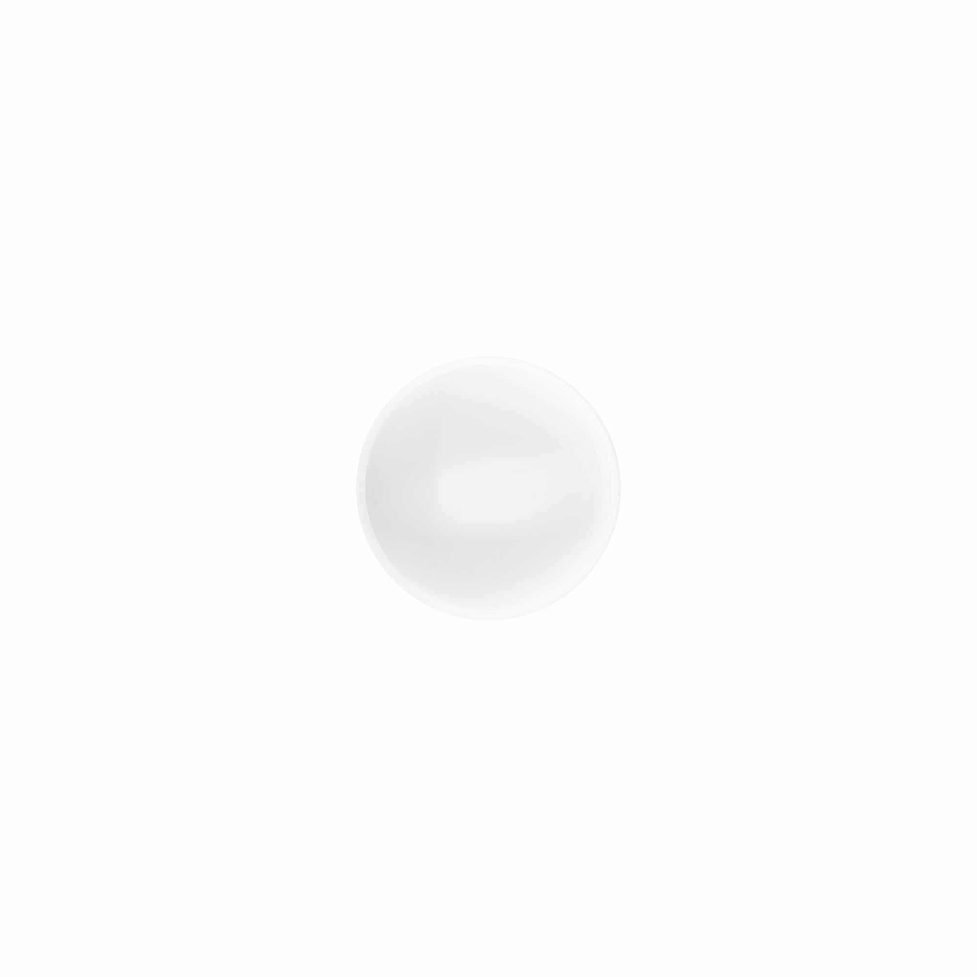 Csavaros kupak 'White Line' 12 ml, PP-műanyag, fehér