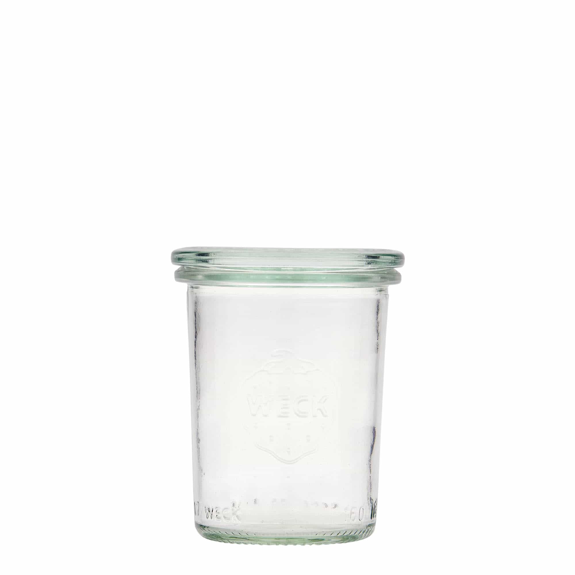 160 ml-es WECK befőttesüveg, szájnyílás: Kerek perem 160 ml-es WECK befőttesüveg, szájnyílás: Kerek perem