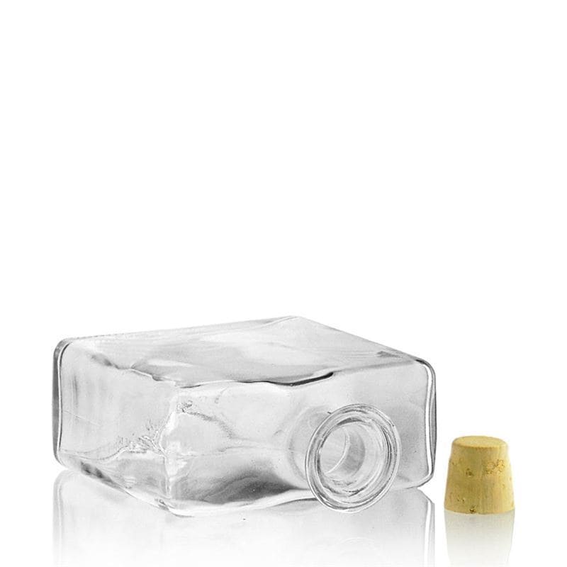 500 ml üvegpalack 'Julia', téglalap alakú, nyílás: parafa