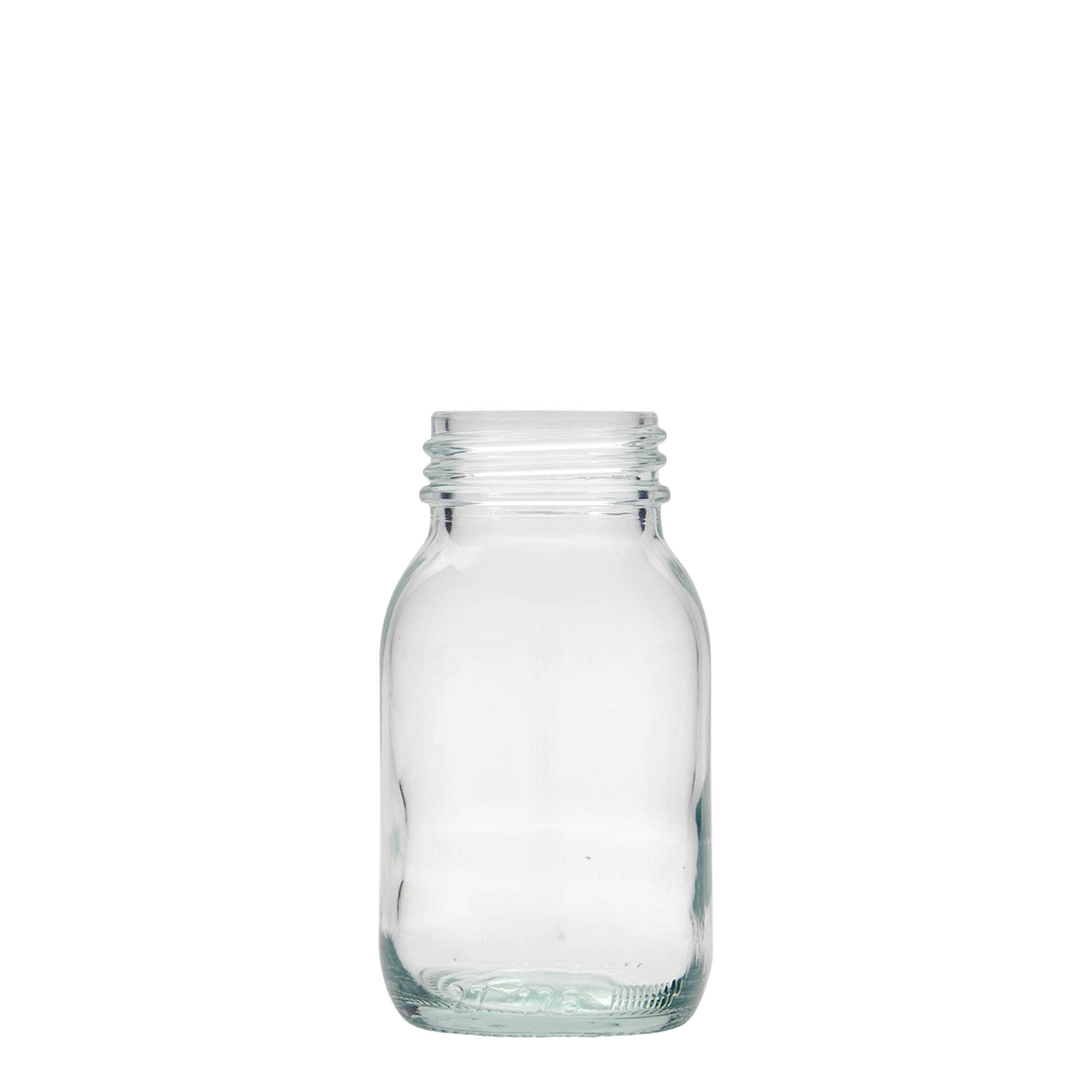 125 ml széles szájú üveg, nyílás: DIN 40