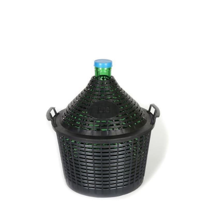 10 l keskeny nyakú demizson, üveg, zöld, szájnyílás: pattintós fedél 10 l keskeny nyakú demizson, üveg, zöld, szájnyílás: pattintós fedél
