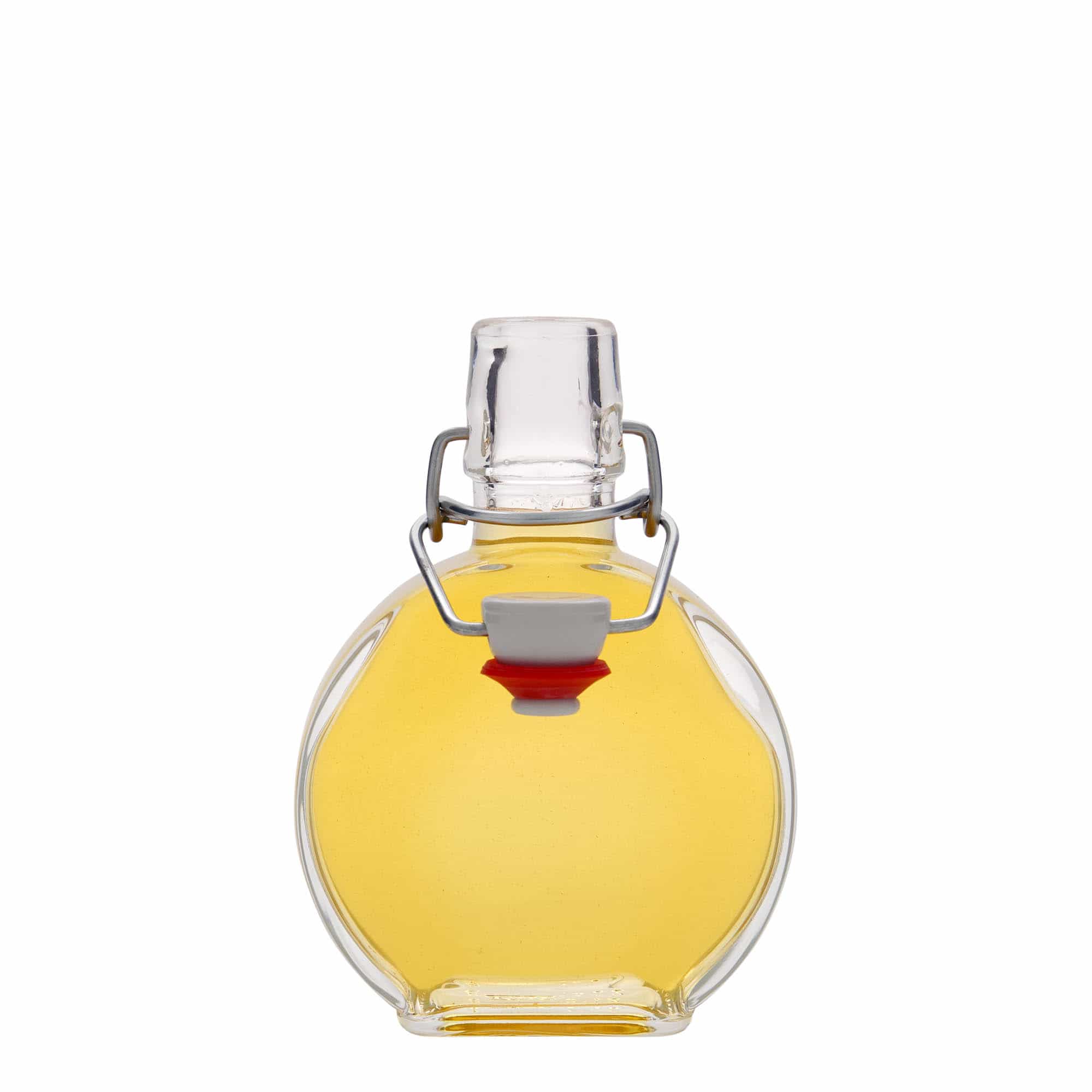 200 ml-es üvegpalack 'Sensatione', négyszögletű, szájnyílás: csatos zár