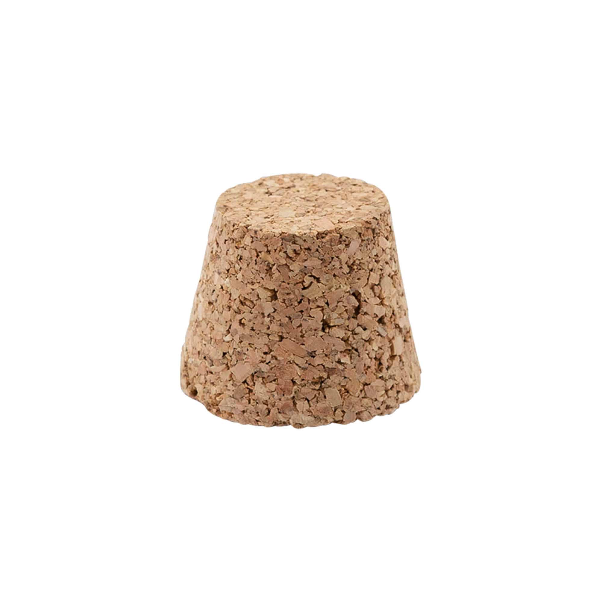 Kúpos parafadugó 25-35 x 27, préselt parafa, bézs, a következő szájnyíláshoz: parafadugó