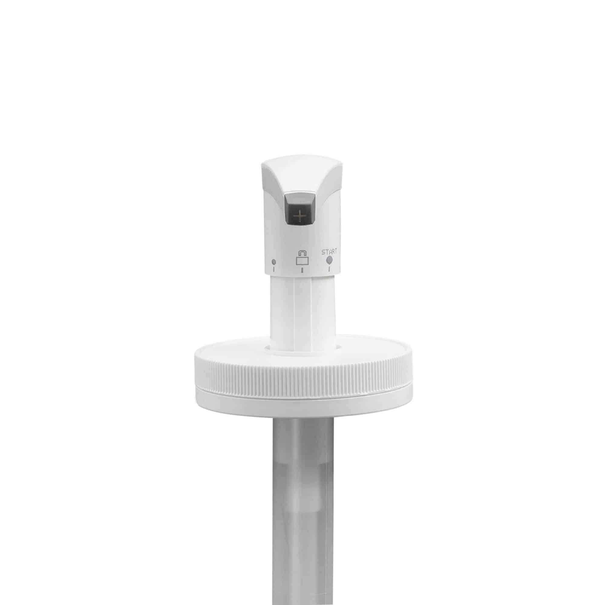 Adagolópumpa 655 ml-es 'Securibox'-hoz, PE-műanyag, fehér, a következő szájnyíláshoz: csavaros kupak Adagolópumpa 655 ml-es 'Securibox'-hoz, PE-műanyag, fehér, a következő szájnyíláshoz: csavaros kupak