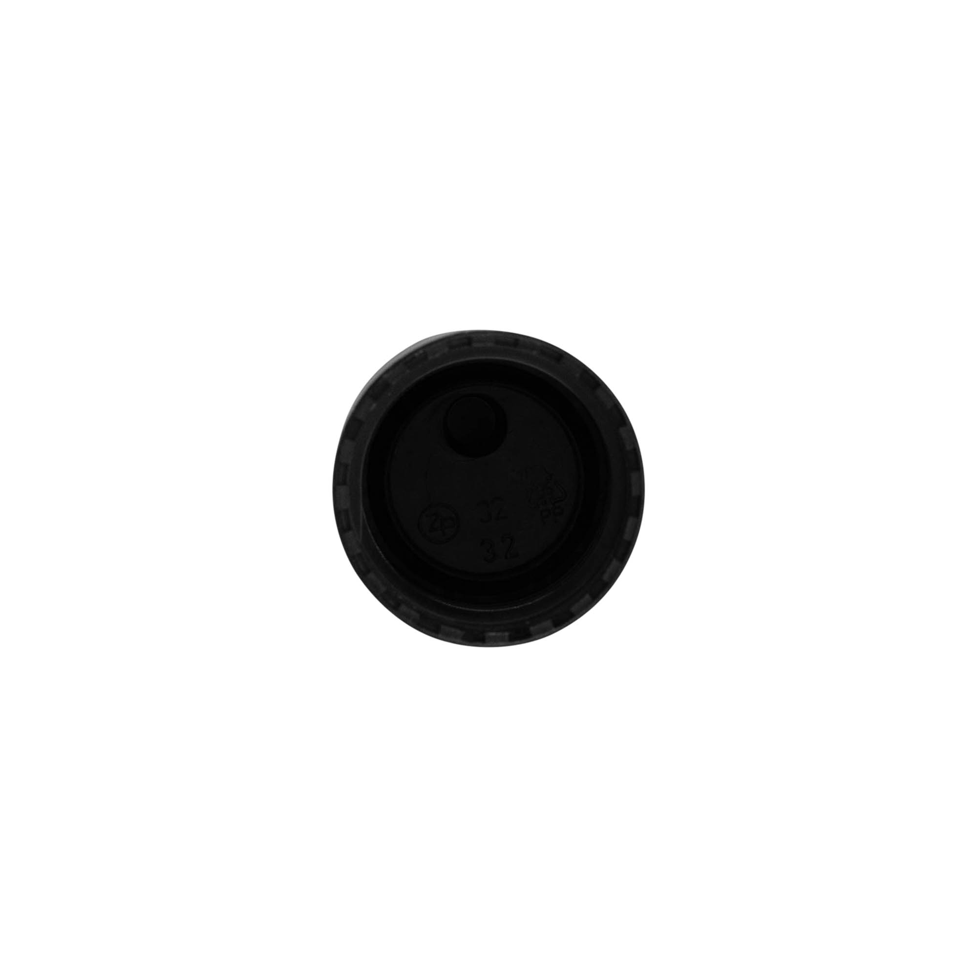 Csavaros kupak Disc Top, PP-műanyag, fekete, a következő szájnyíláshoz: 24/410