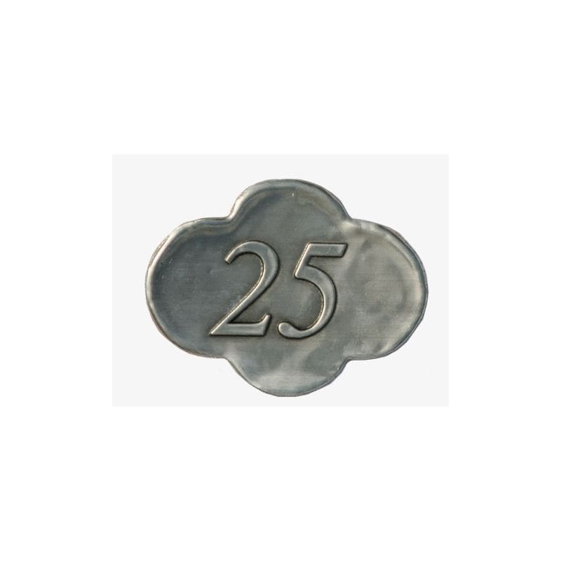 Óntartó '25', fém, ezüst