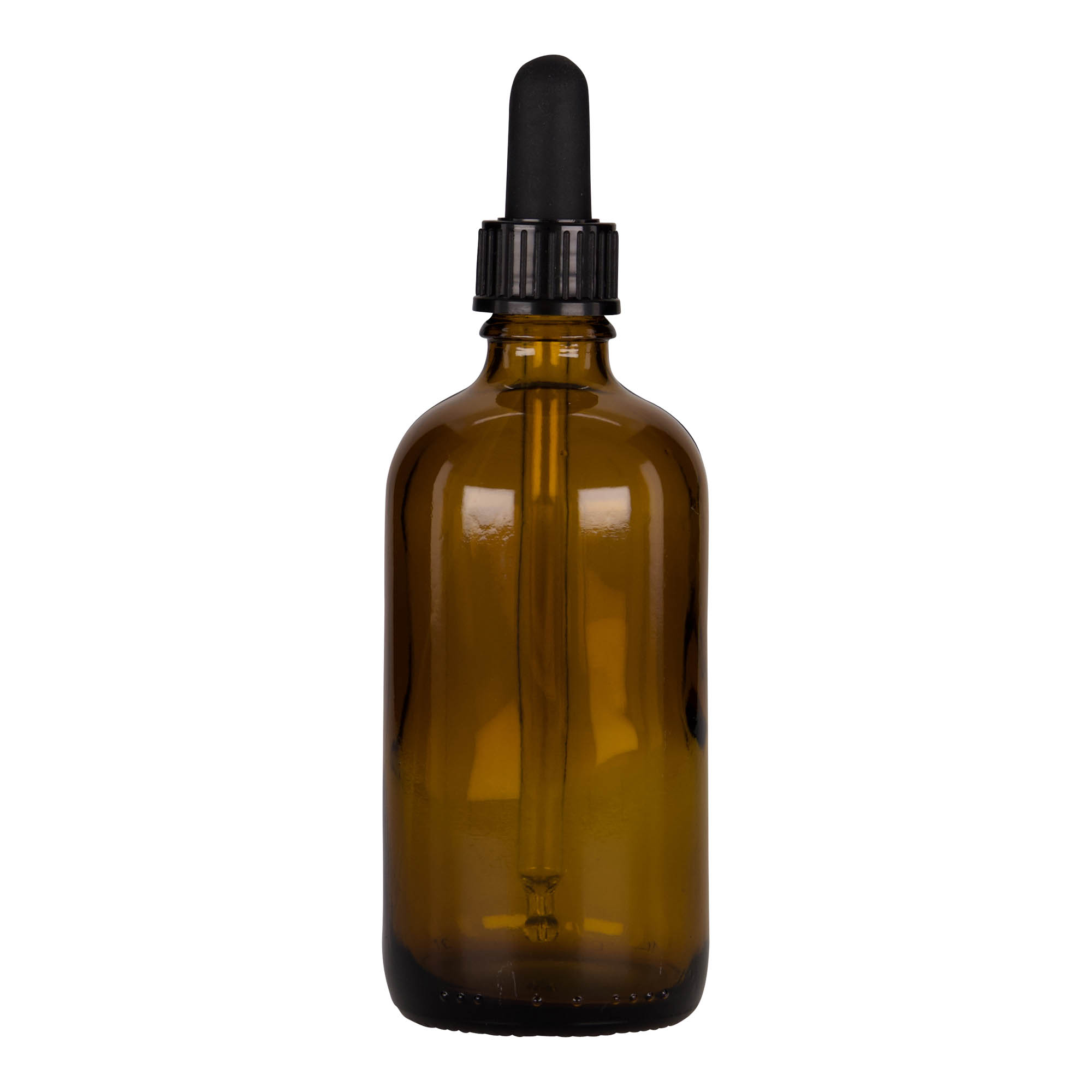 100 ml pipettás üveg gyógyszerhez, üveg, barna-fekete, nyílás: DIN 18