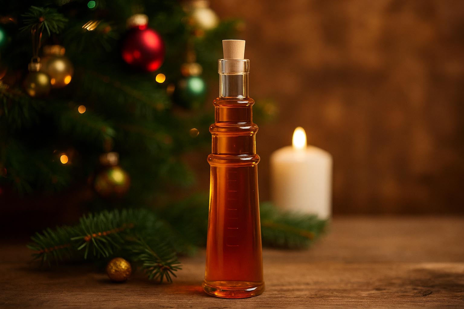 100 ml üvegpalack 'Leuchtturm', nyílás: parafa