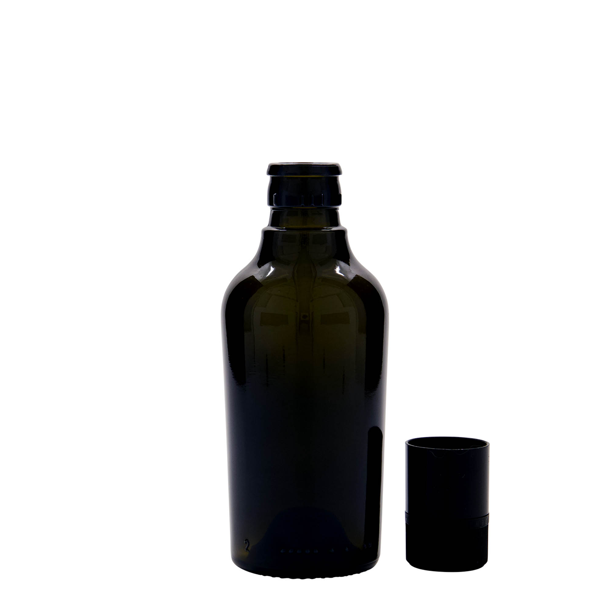 250 ml ecet-/olajüveg 'Oleum', üveg, antikzöld, nyílás: DOP 250 ml ecet-/olajüveg 'Oleum', üveg, antikzöld, nyílás: DOP