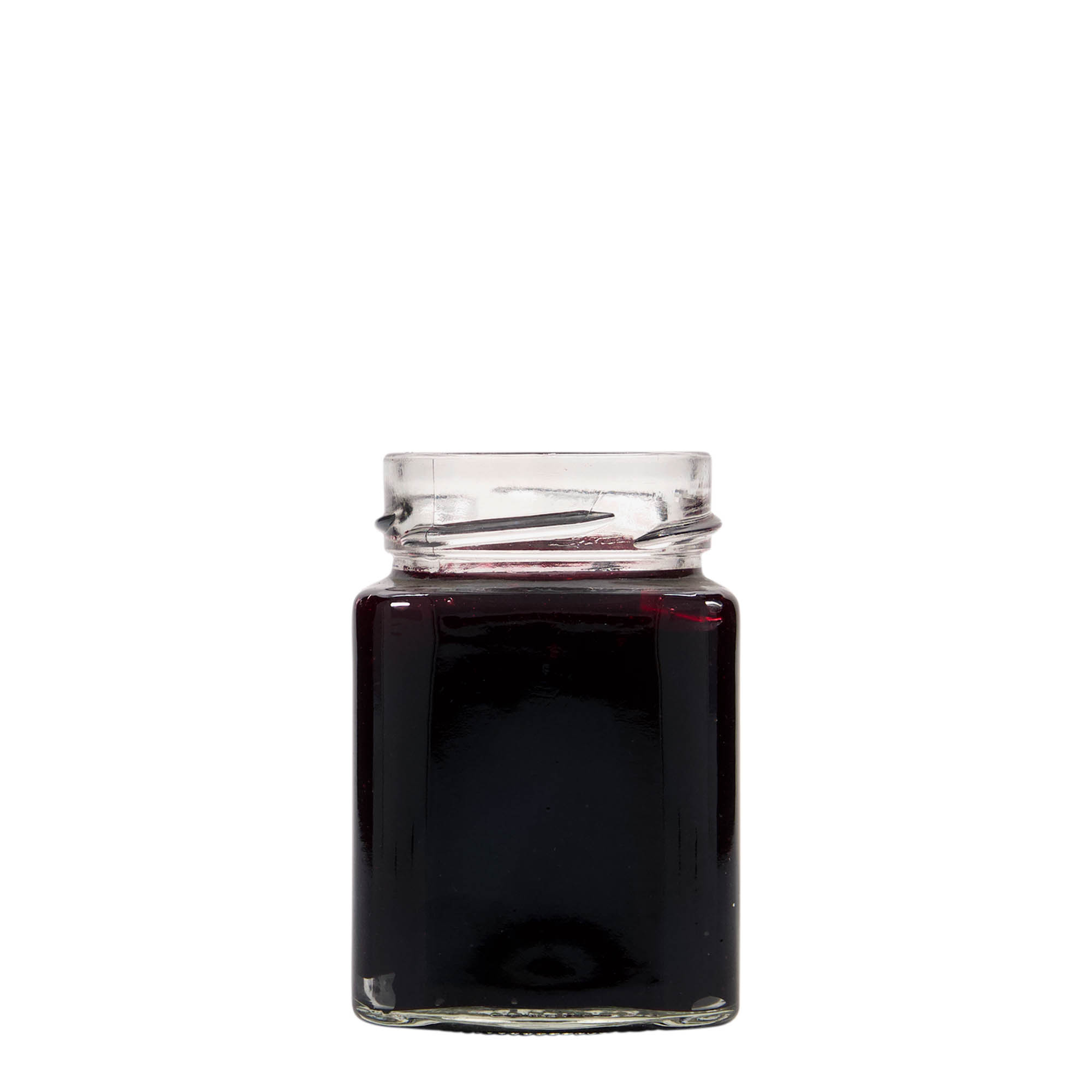 212 ml négyszögletes üveg 'Funny', nyílás: mély csavarzár (DTO 58)