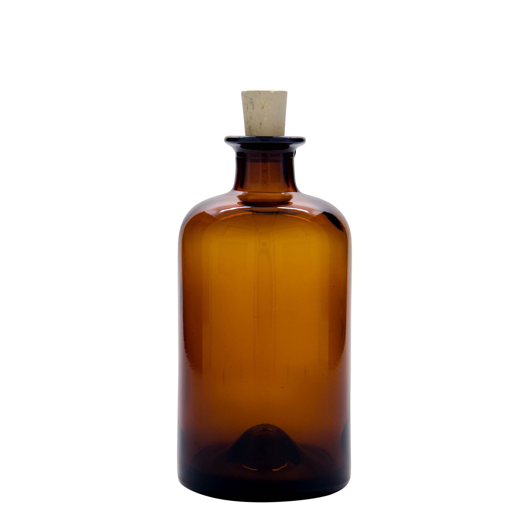 500 ml üvegcsésze, barna, nyílás: parafa