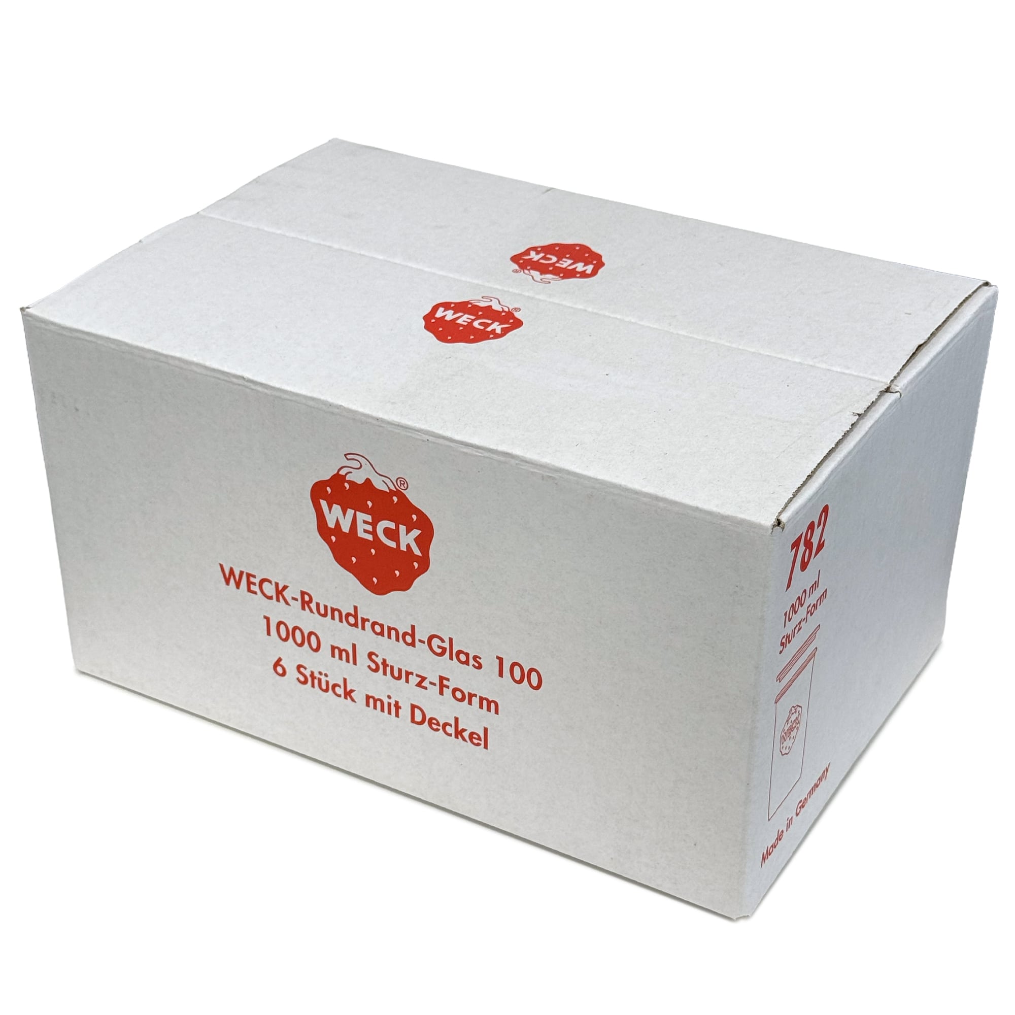 6x 1000 ml Felfordítható WECK-üveg üvegfedéllel RR 100