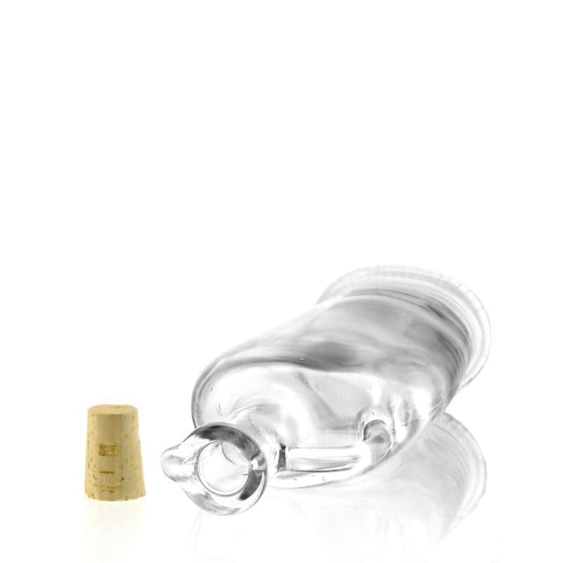 500 ml-es üvegpalack 'Eleganta', ovális, szájnyílás: parafadugó