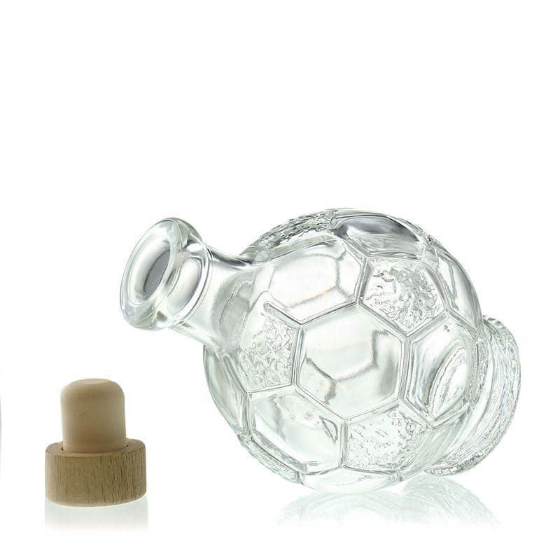 200 ml-es üvegpalack 'Fußball', szájnyílás: parafadugó
