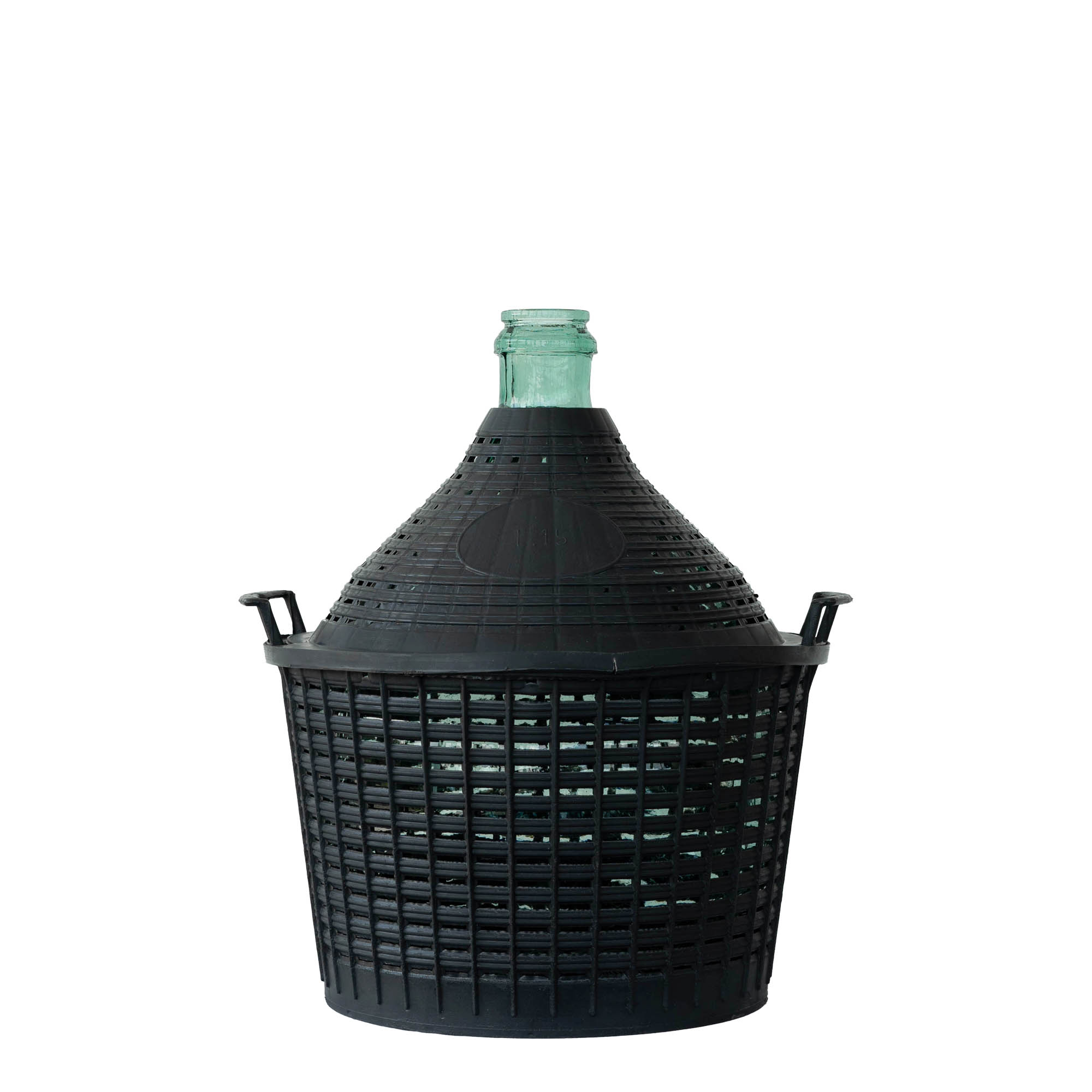 15 l ballonpalack keskeny nyakkal, üveg, nyílás: ráhúzható fedél