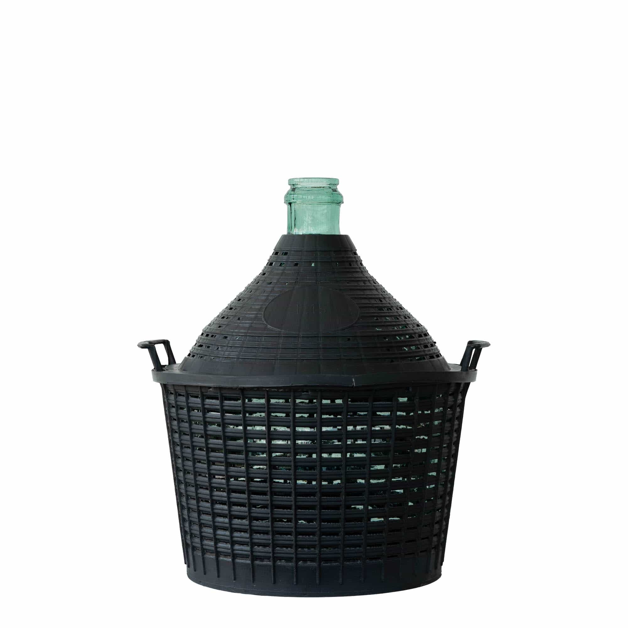 15 l ballonpalack keskeny nyakkal, üveg, nyílás: ráhúzható fedél