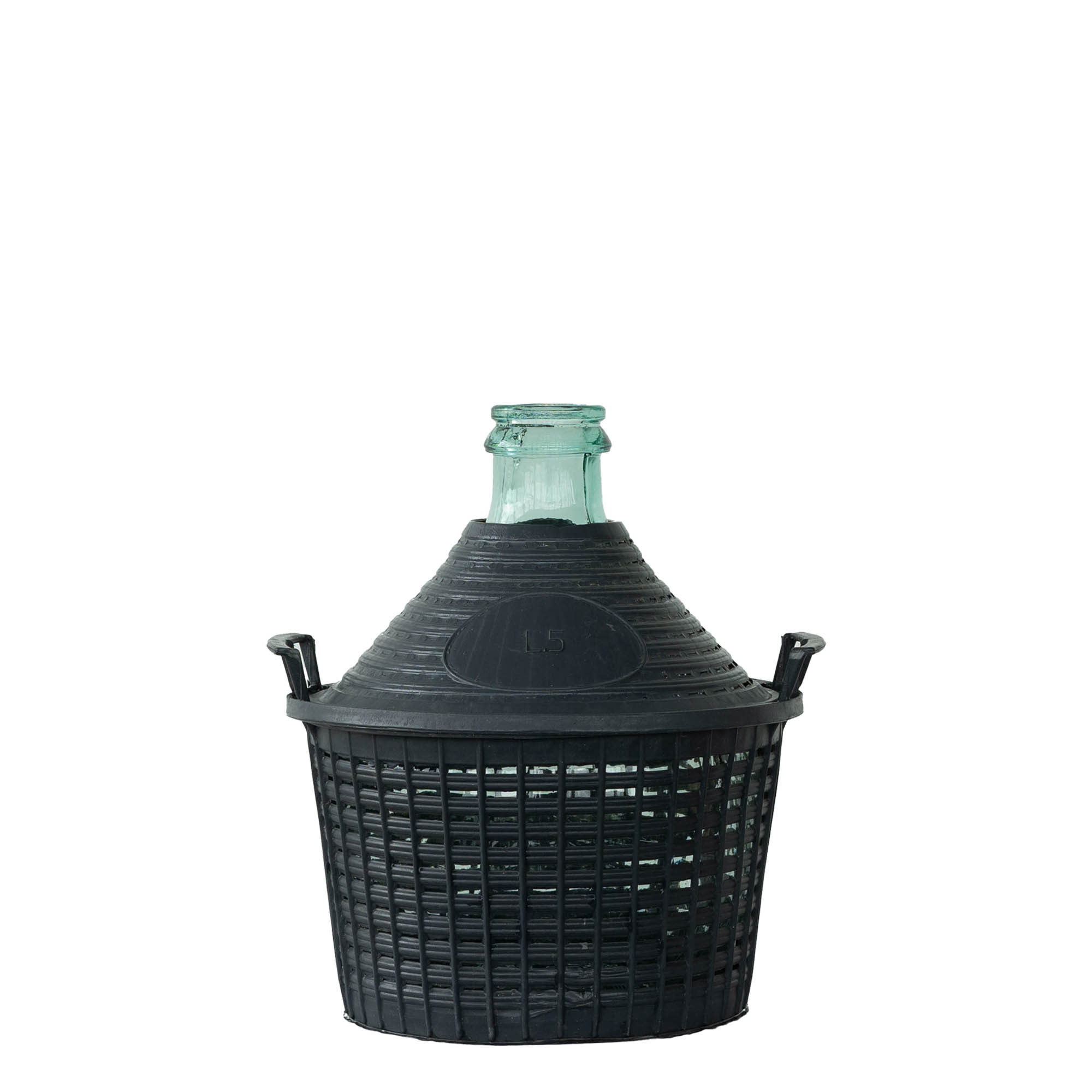 5 l ballonpalack szűk nyakkal, üveg, nyílás: fedéllel