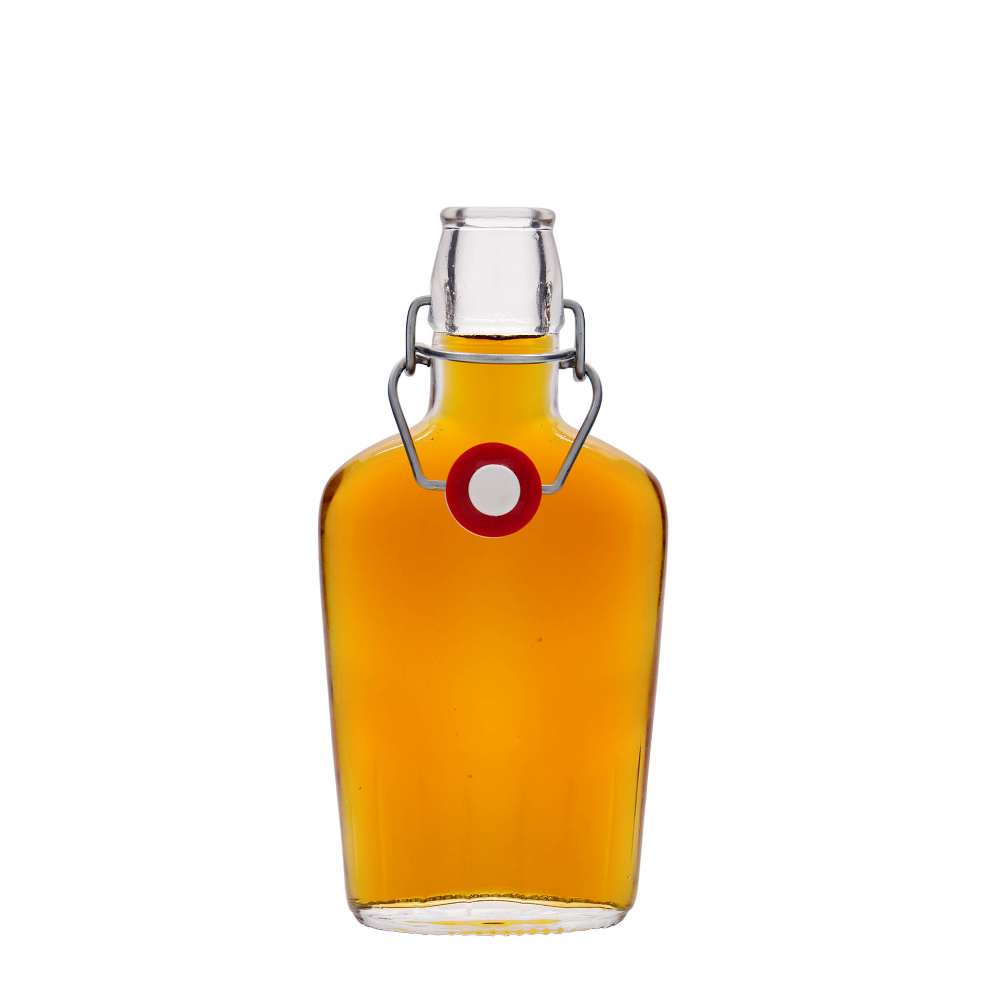 250 ml üvegpalack 'Fiaschetta', ovális, nyílás: patentzár 250 ml üvegpalack 'Fiaschetta', ovális, nyílás: patentzár