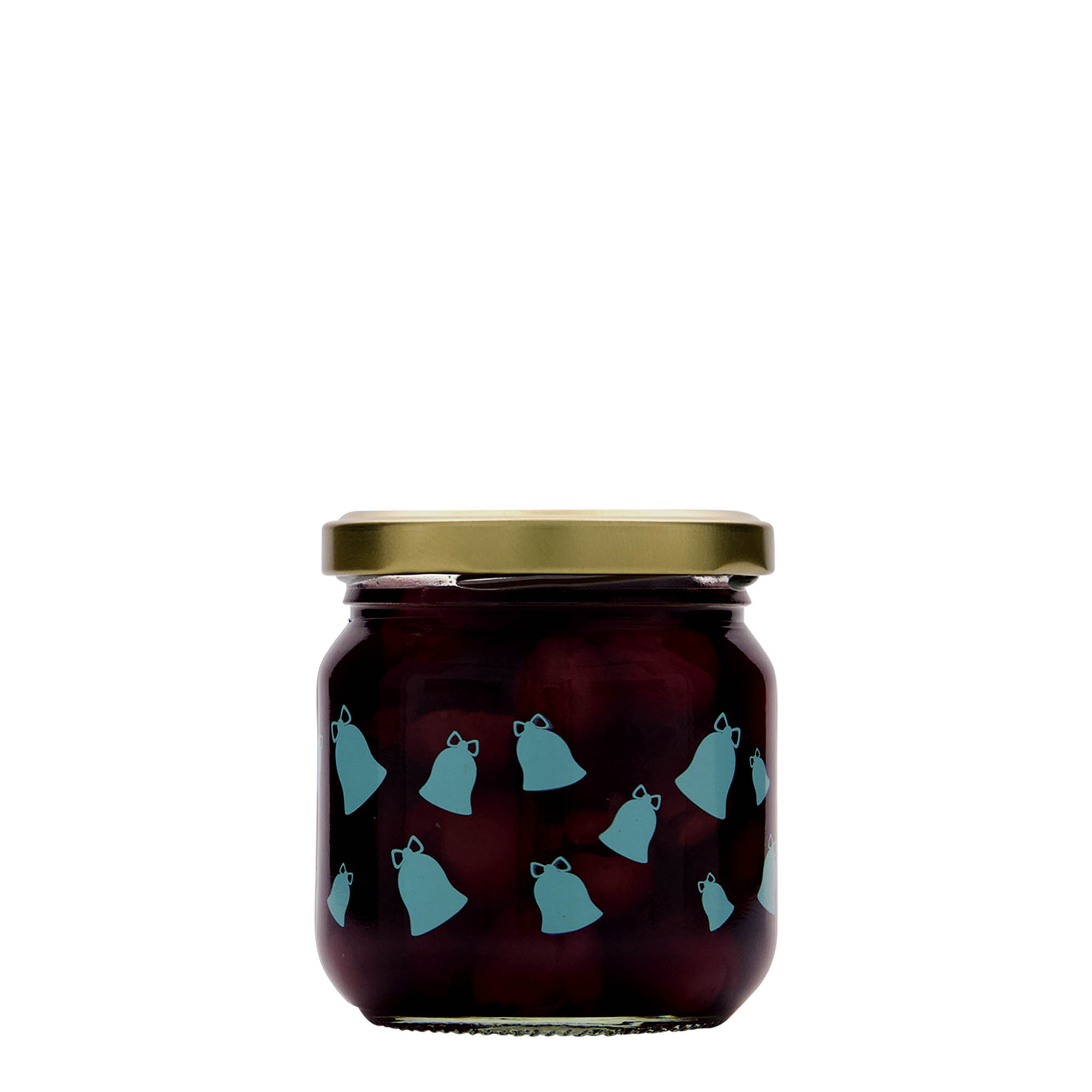 212 ml körüveg, motívum: harang, csengő, nyílás: csavaros zárófedél (TO 66)