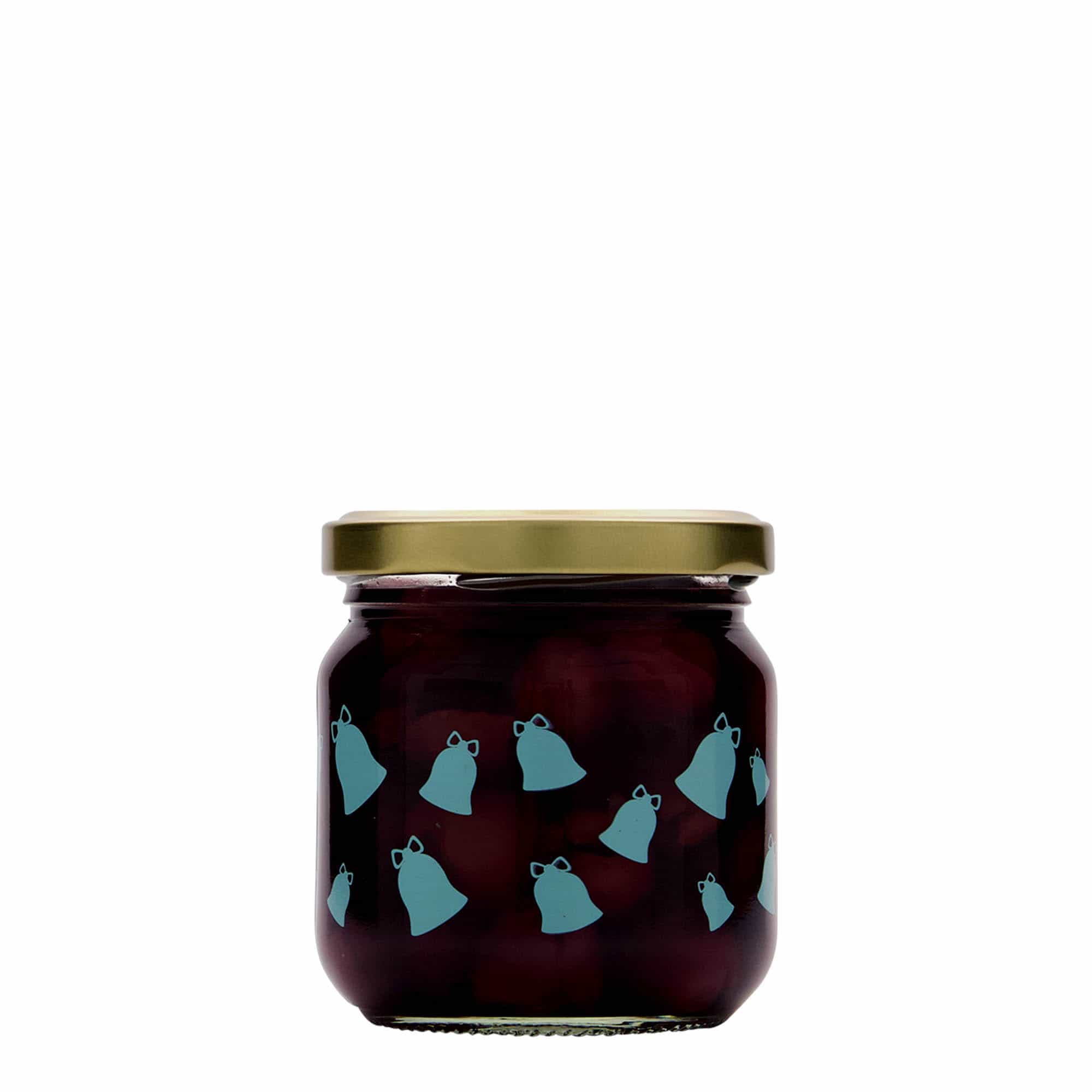 212 ml körüveg, motívum: harang, csengő, nyílás: csavaros zárófedél (TO 66)