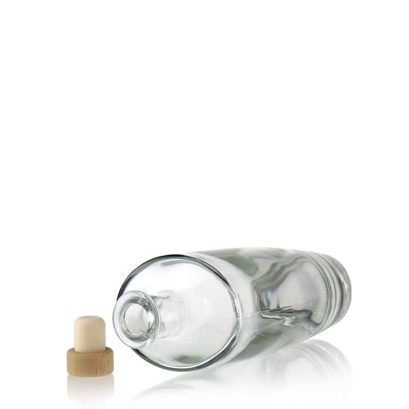 500 ml-es üvegpalack 'Vanessa', ovális, szájnyílás: parafadugó