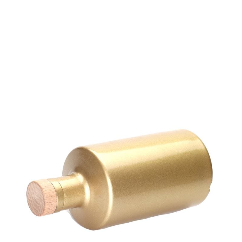 500 ml üvegpalack 'Caroline', arany, nyílás: parafa