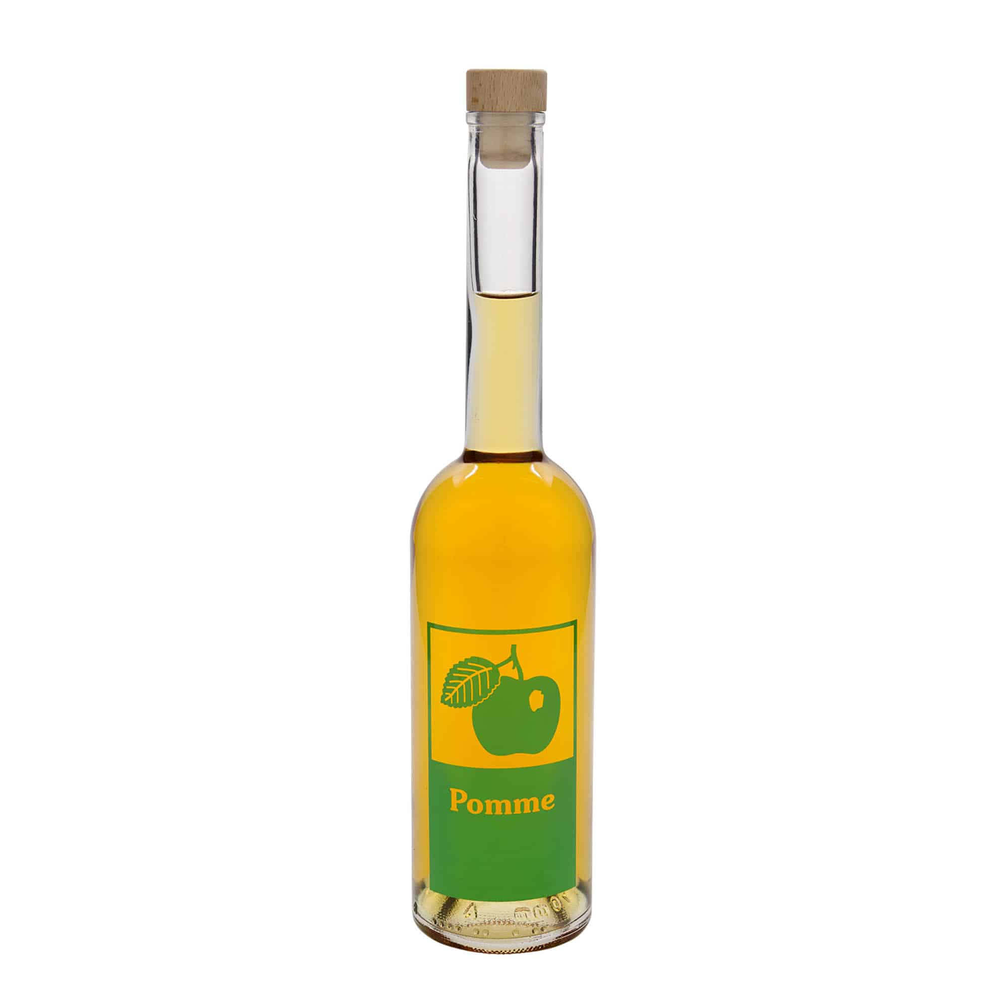 500 ml-es üvegpalack 'Opera', motívum: Alma, szájnyílás: parafadugó