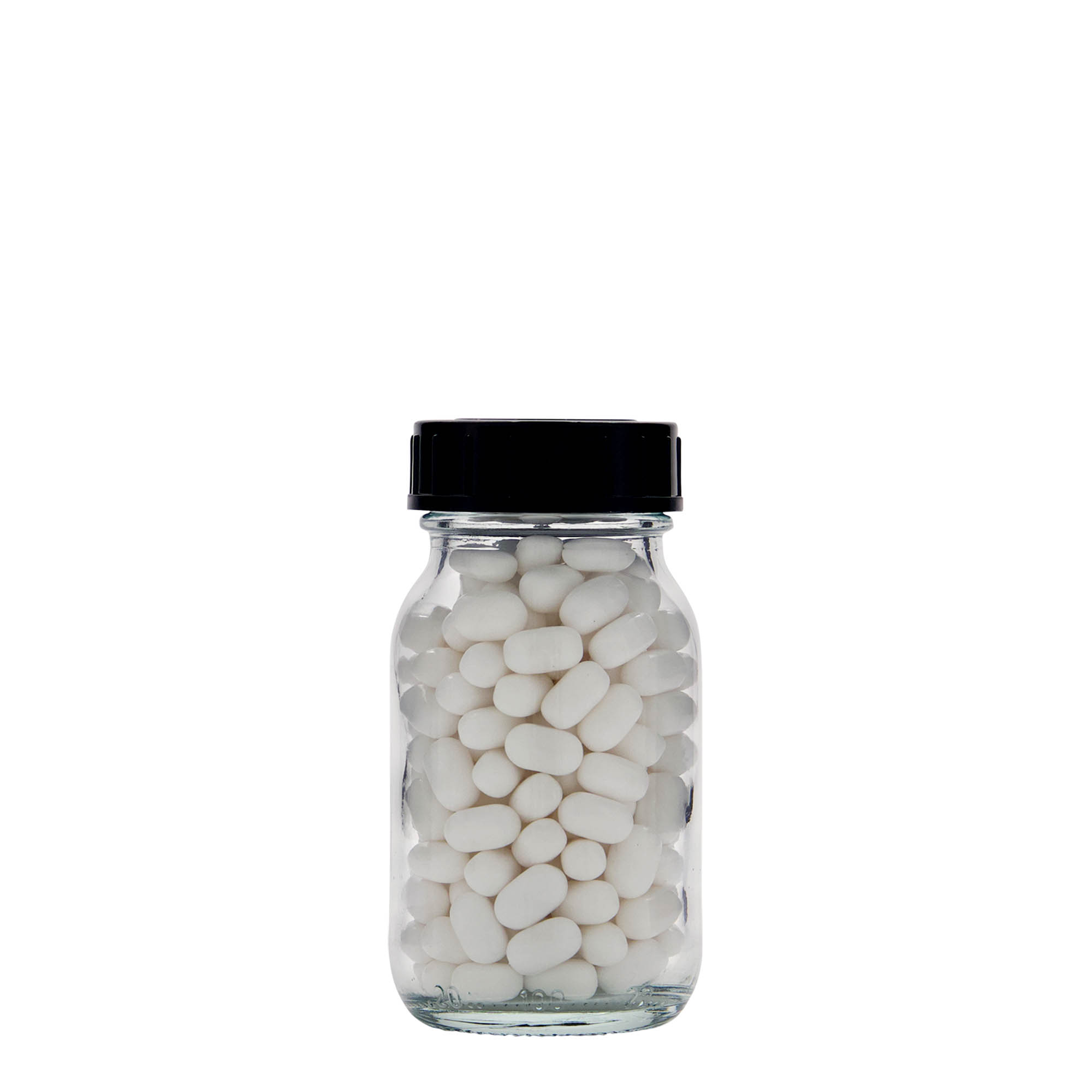 100 ml széles nyakú üveg, nyílás: DIN 40 100 ml széles nyakú üveg, nyílás: DIN 40