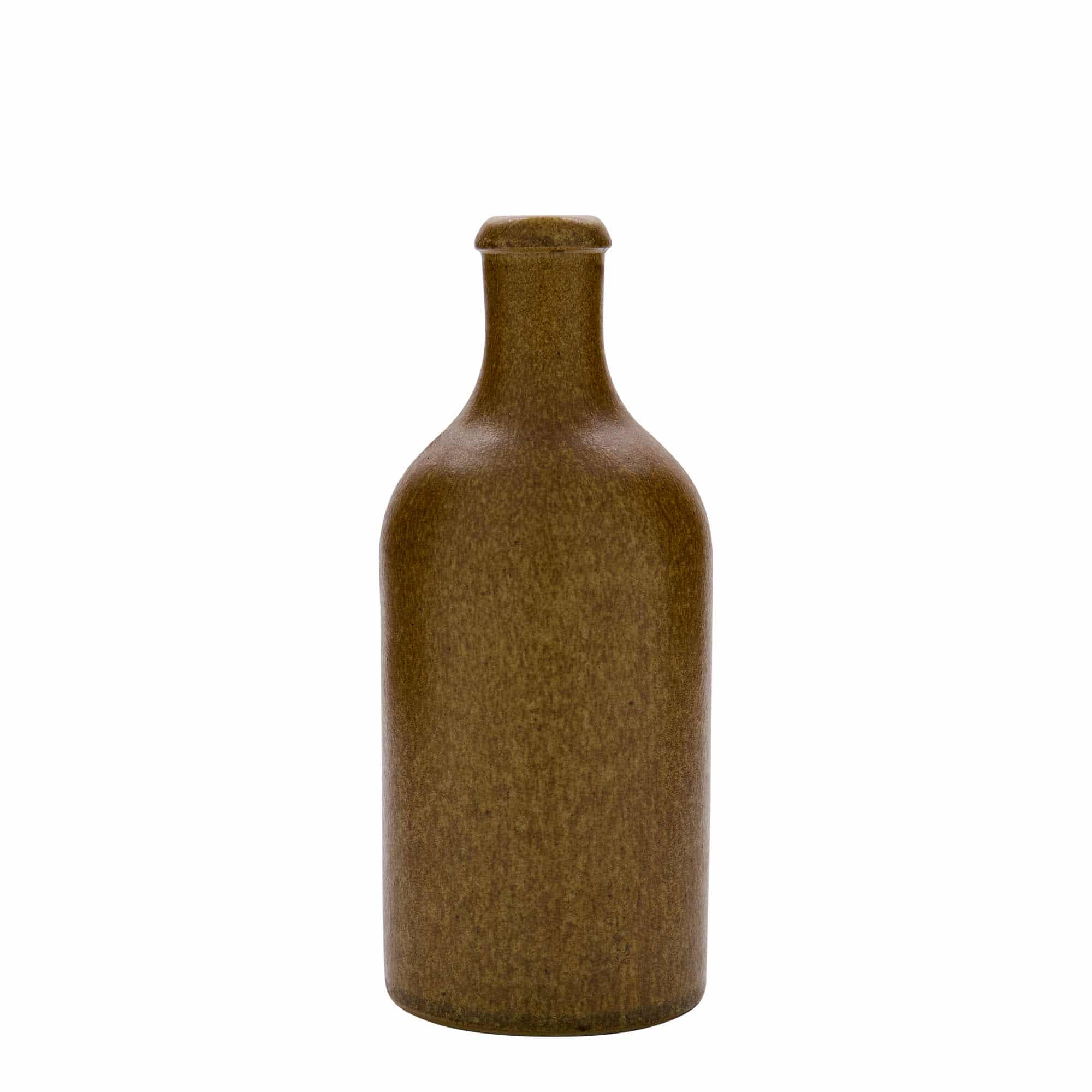 500 ml-es agyagkorsó, kőagyag, barna-kristály, szájnyílás: parafadugó