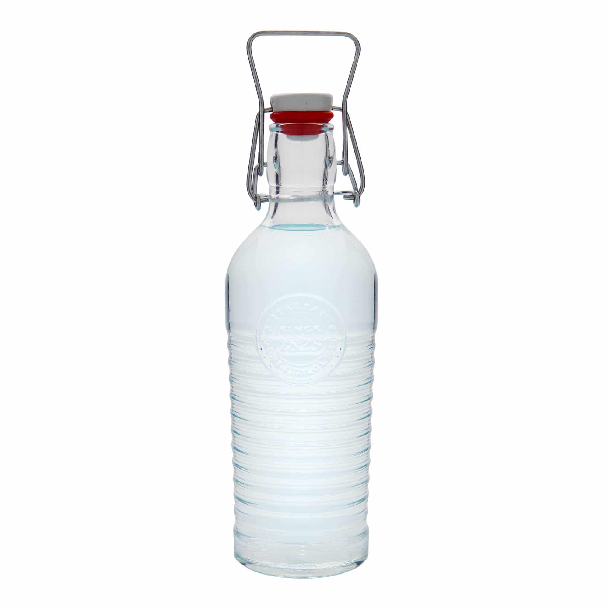 750 ml-es üvegpalack 'Officina 1825', szájnyílás: csatos zár