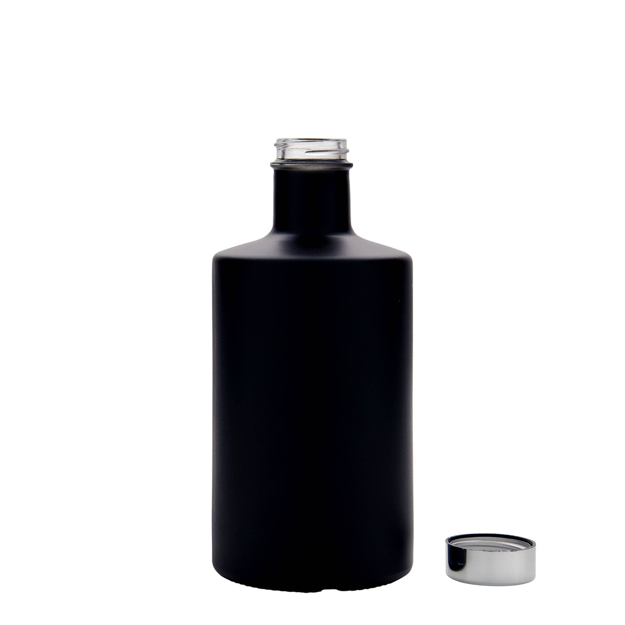 500 ml üvegpalack 'Caroline', fekete, nyílás: GPI 33