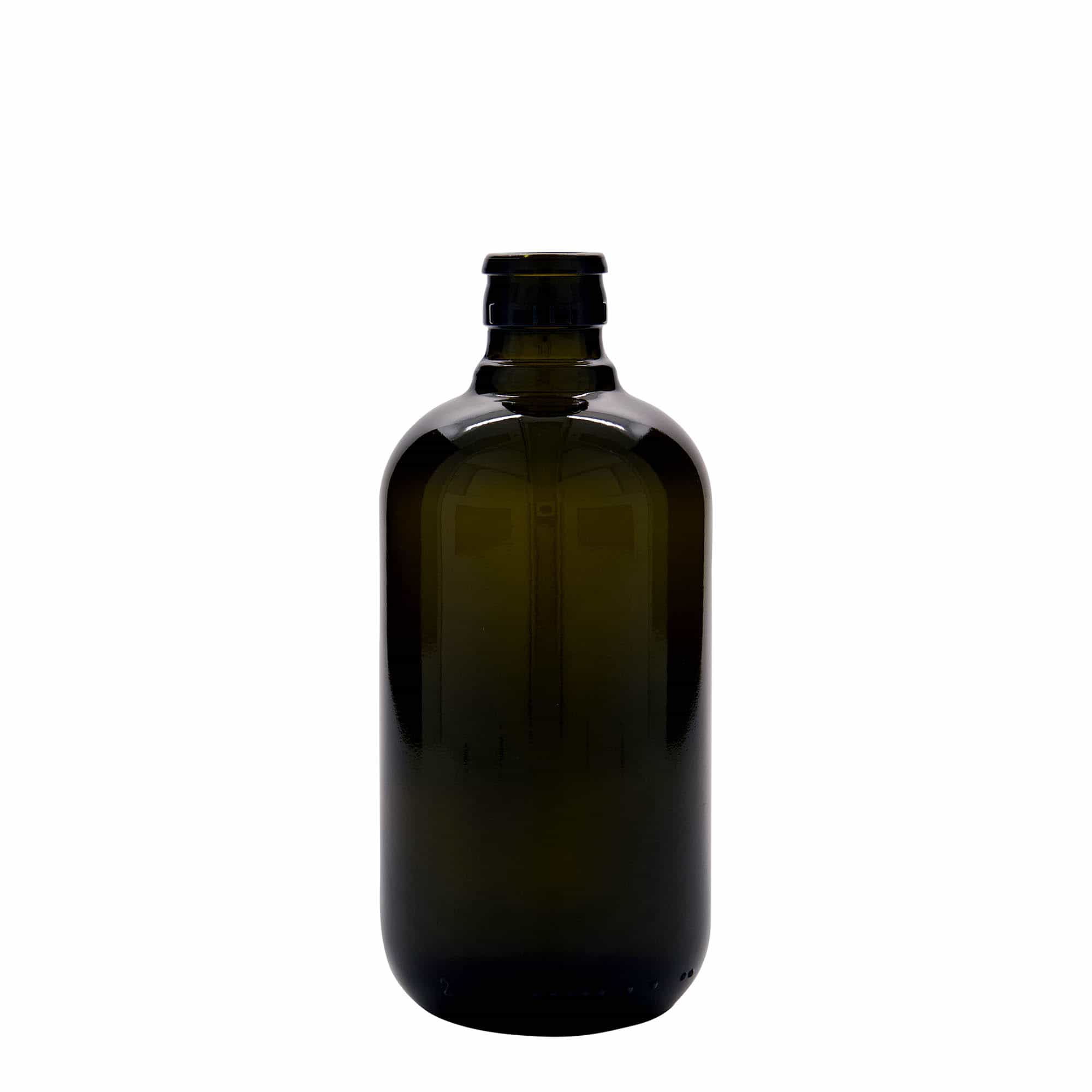 500 ml-es ecetes/olajos palack 'Biolio', üveg antikzöld, szájnyílás: DOP 500 ml-es ecetes/olajos palack 'Biolio', üveg antikzöld, szájnyílás: DOP