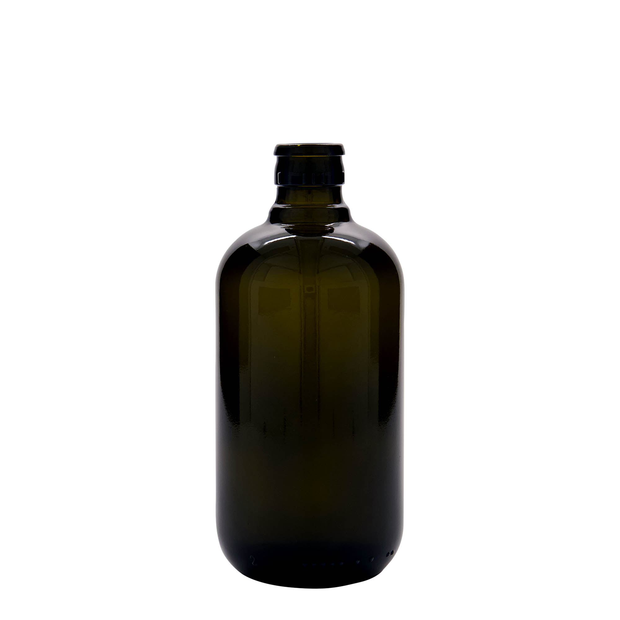 500 ml ecet-/olajozó üveg 'Biolio', antikzöld üveg, nyílás: DOP