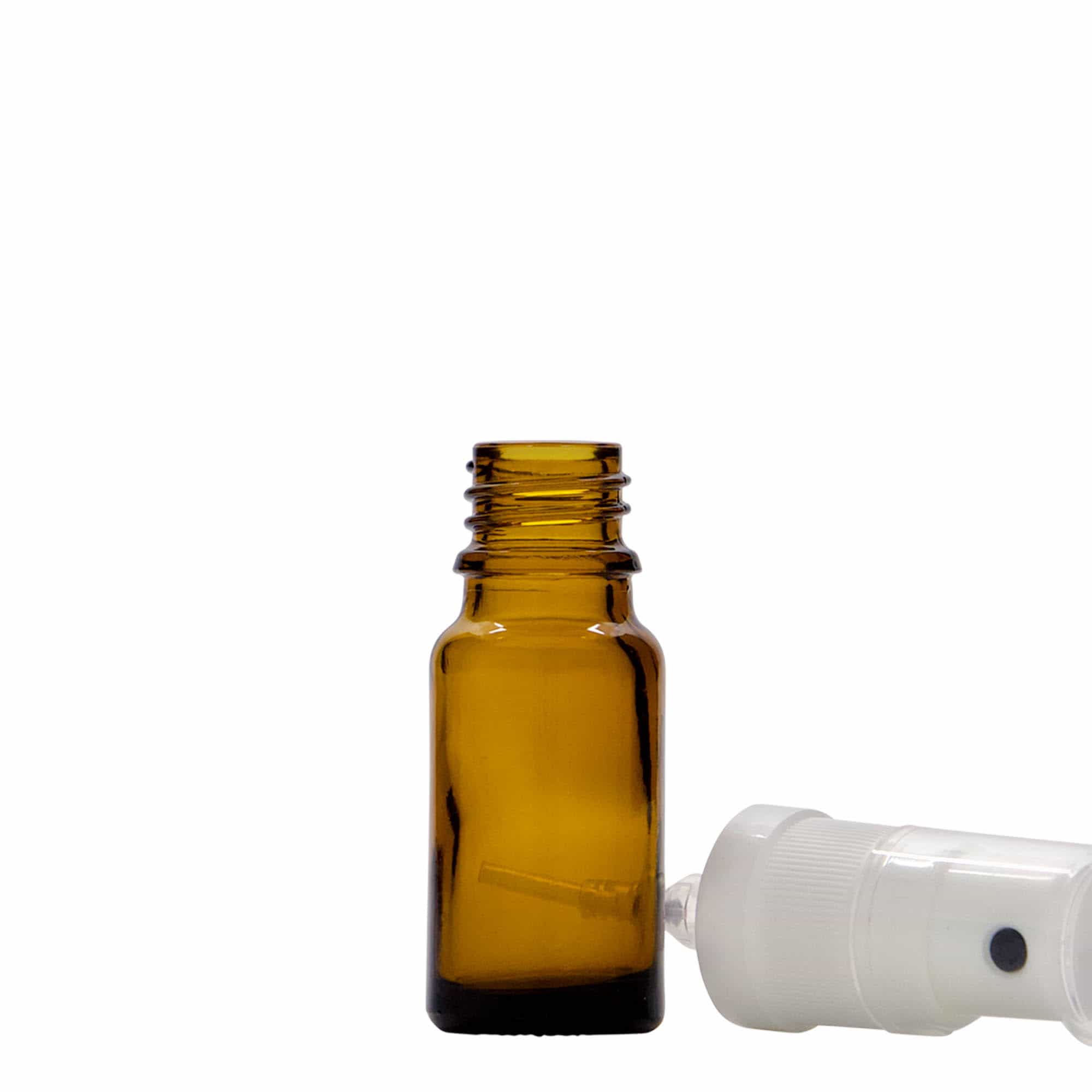 10 ml orvosi sprayüveg, üveg, barna, nyílás: DIN 18