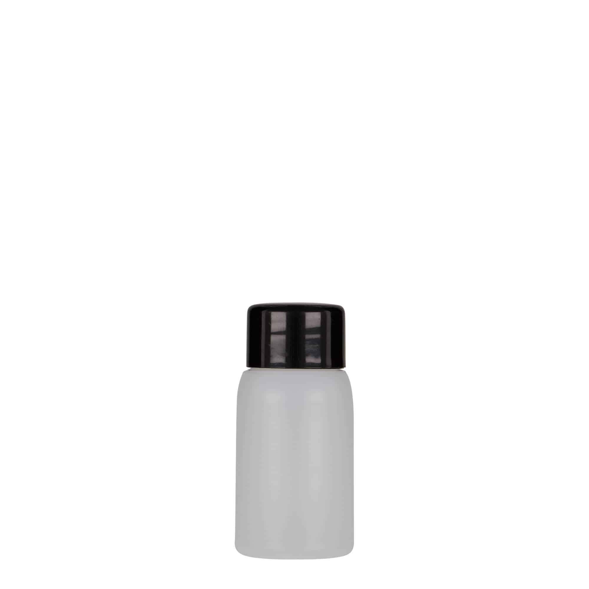 30 ml műanyag palack 'Tuffy', HDPE, természetes, nyakméret: 24/410