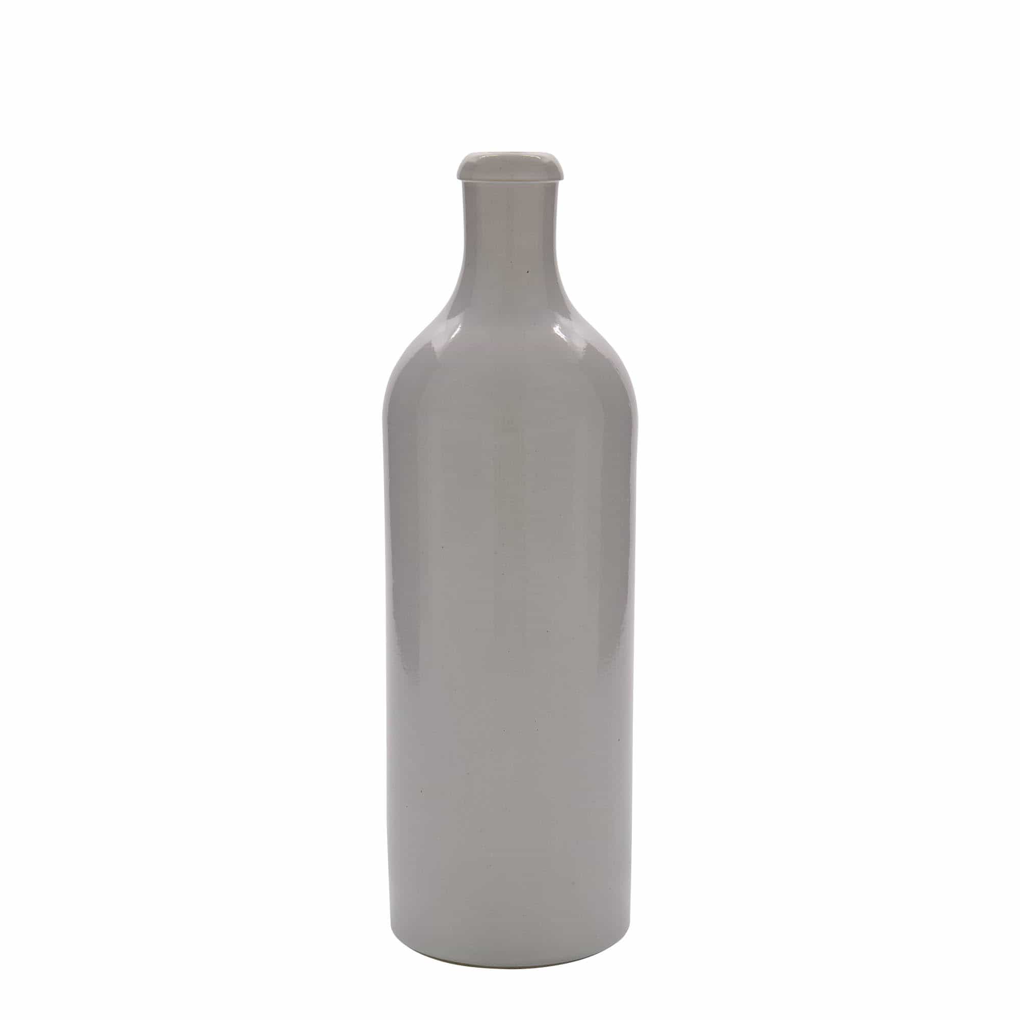 750 ml-es agyagkorsó, kőagyag, fehér, szájnyílás: parafadugó 750 ml-es agyagkorsó, kőagyag, fehér, szájnyílás: parafadugó