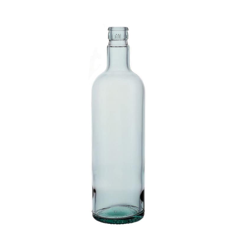 750 ml-es ecetes/olajos palack 'Willy New', üveg, világoszöld, szájnyílás: DOP