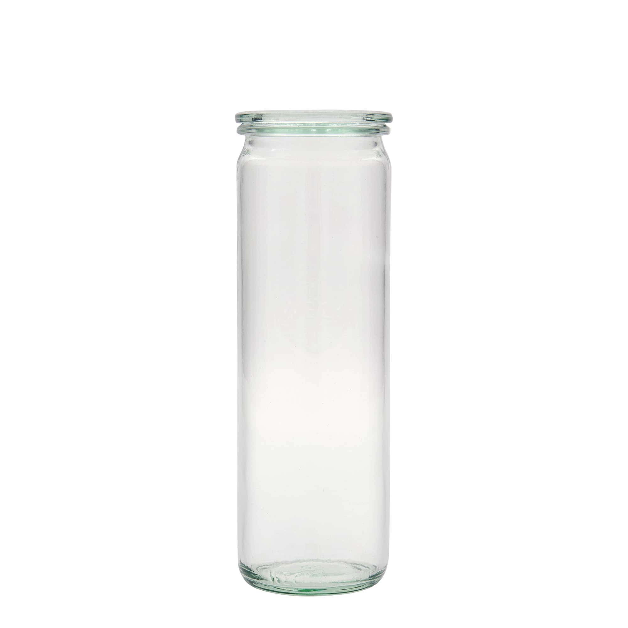 600 ml-es WECK hengeres üveg, szájnyílás: Kerek perem 600 ml-es WECK hengeres üveg, szájnyílás: Kerek perem