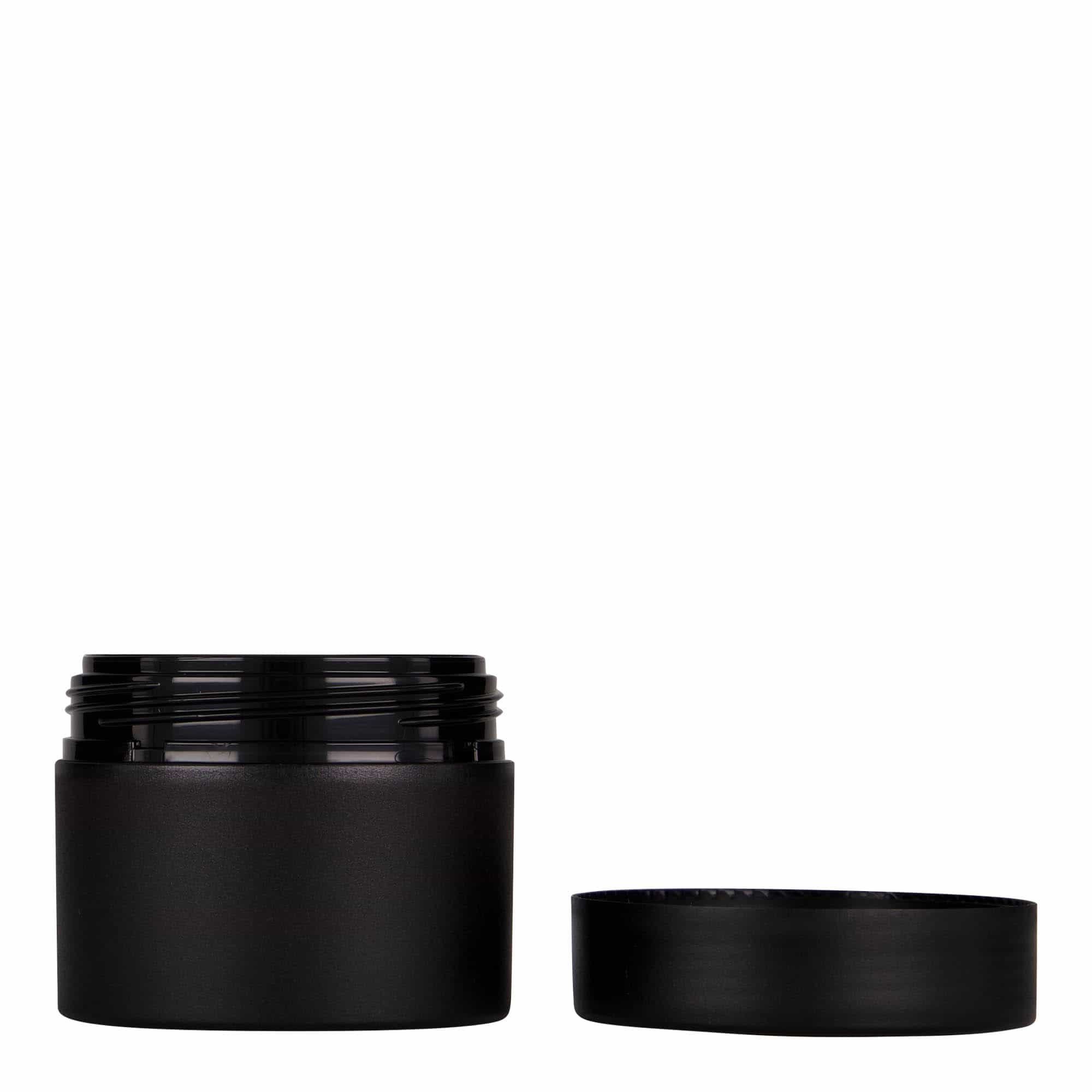 100 ml műanyagdoboz 'Antonella', PP, fekete, nyílás: csavarzár