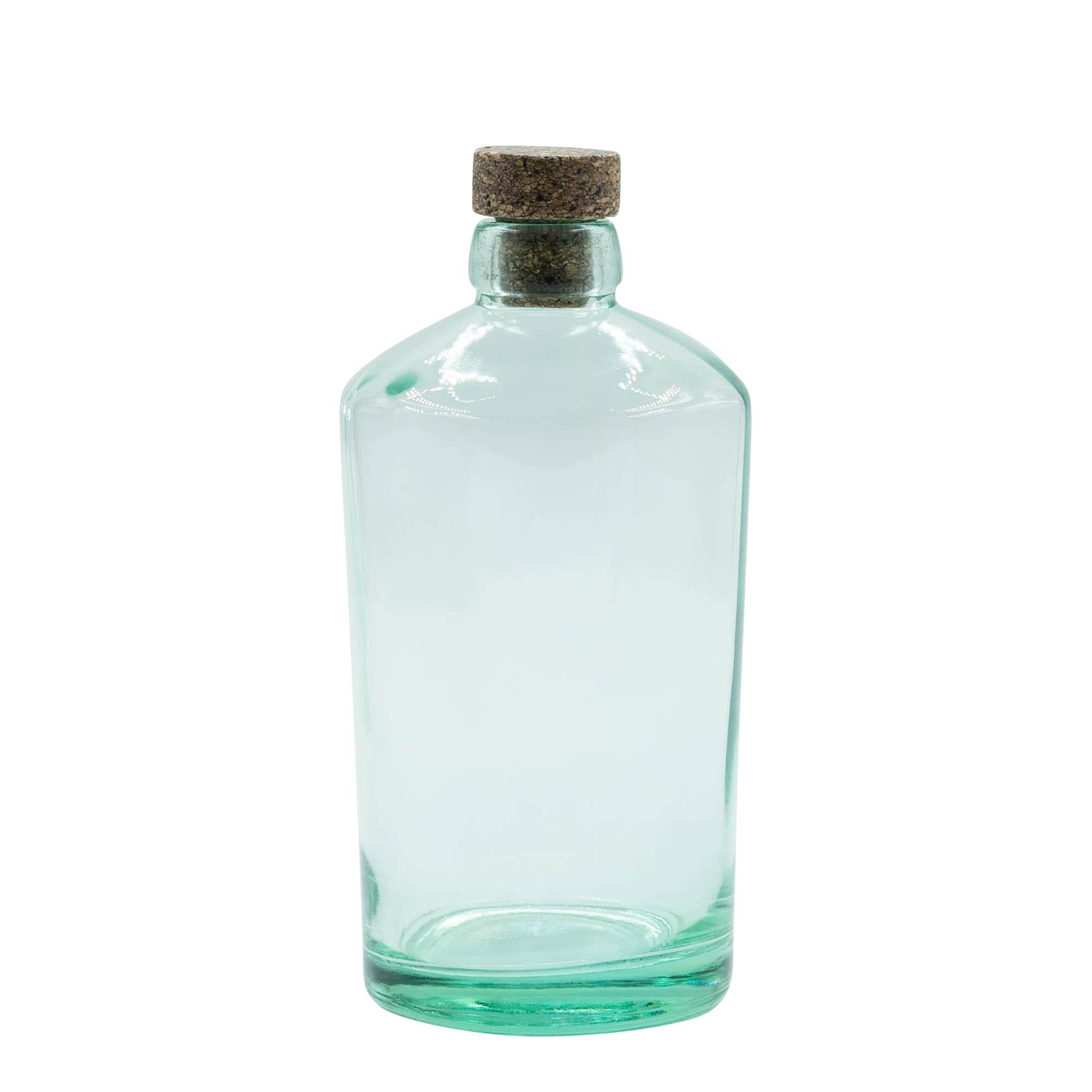 700 ml üveges palack 'Barrel', nyílás: parafa