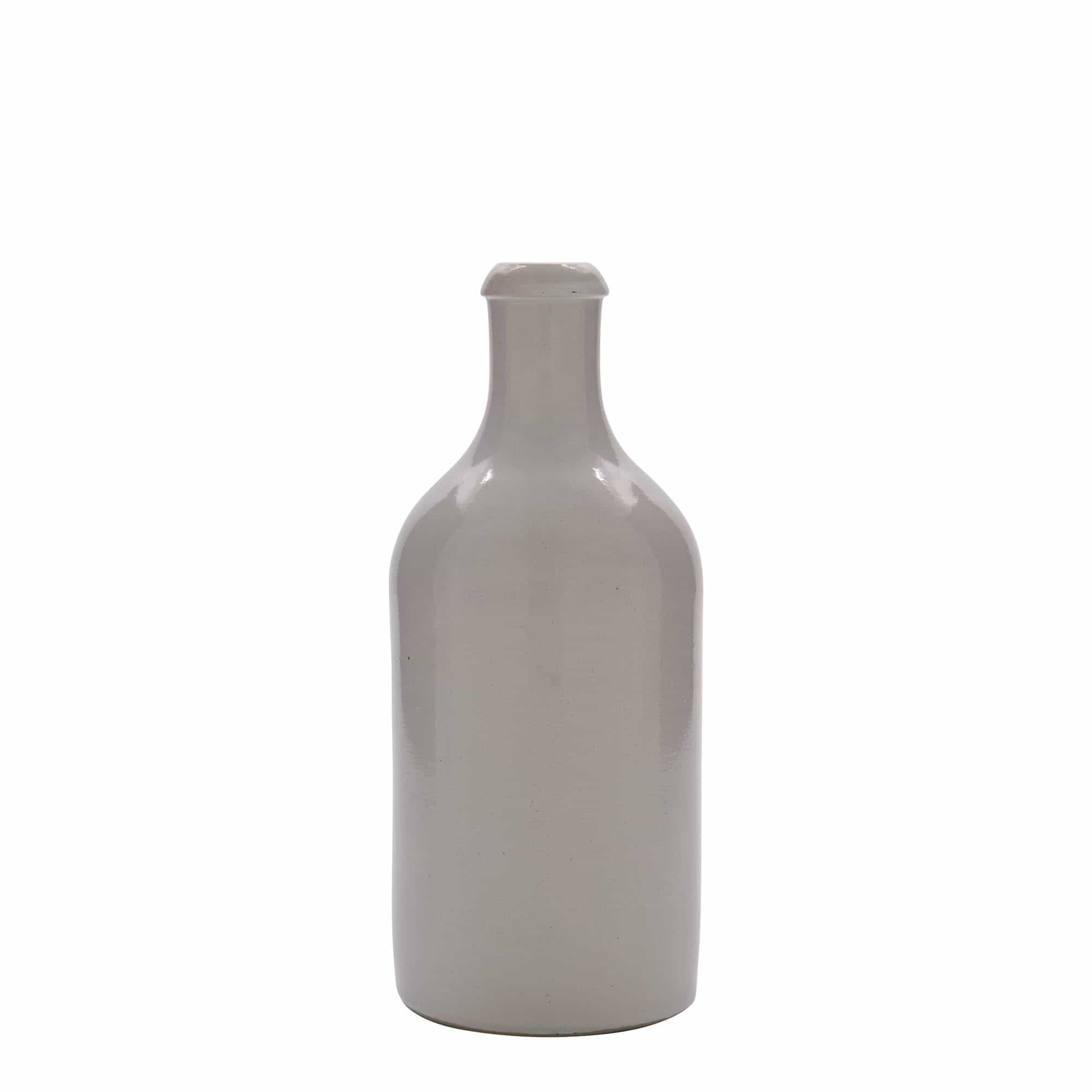500 ml-es agyagkorsó, kőagyag, fehér, szájnyílás: parafadugó 500 ml-es agyagkorsó, kőagyag, fehér, szájnyílás: parafadugó
