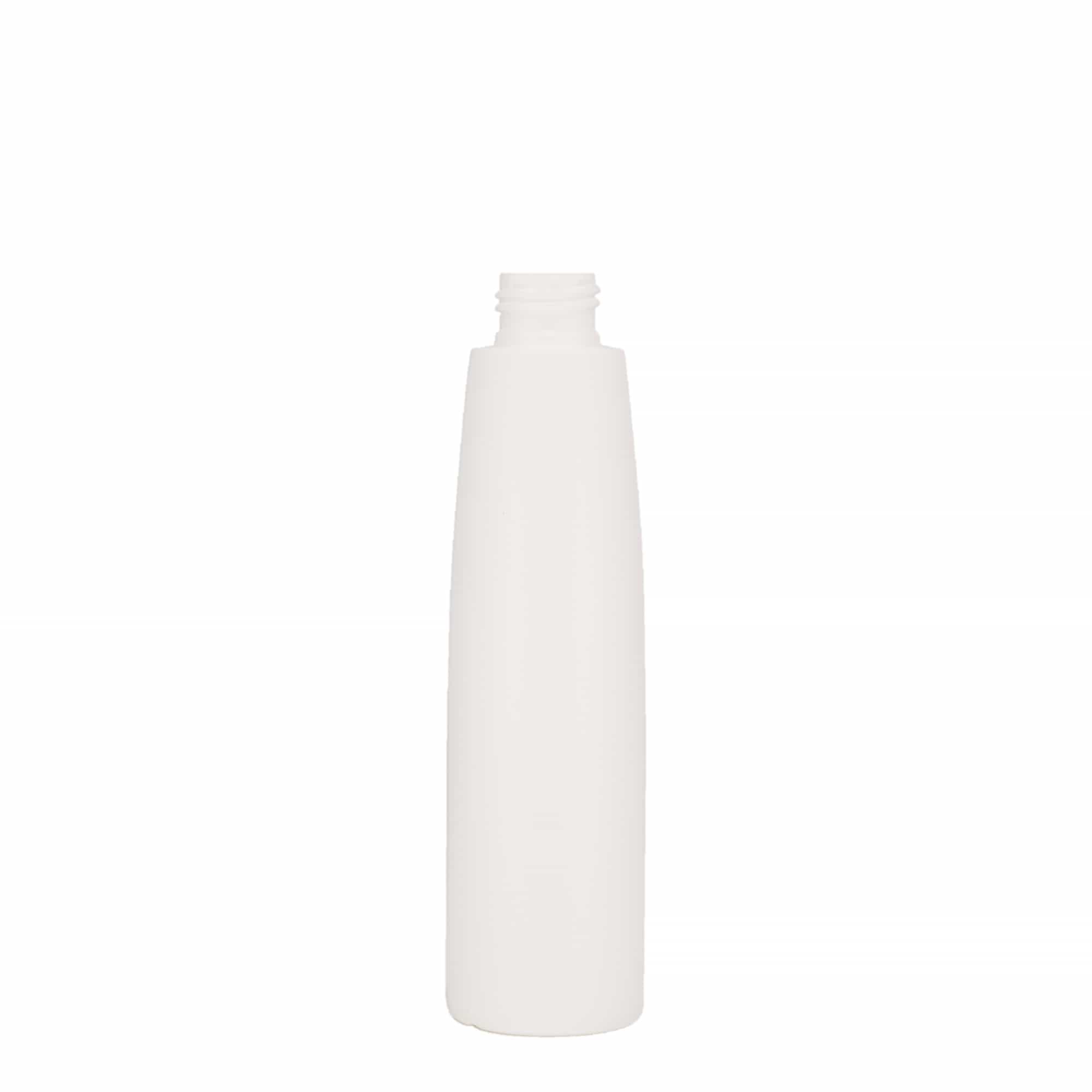 200 ml műanyag palack 'Donald', HDPE, fehér, nyakméret: 24/410