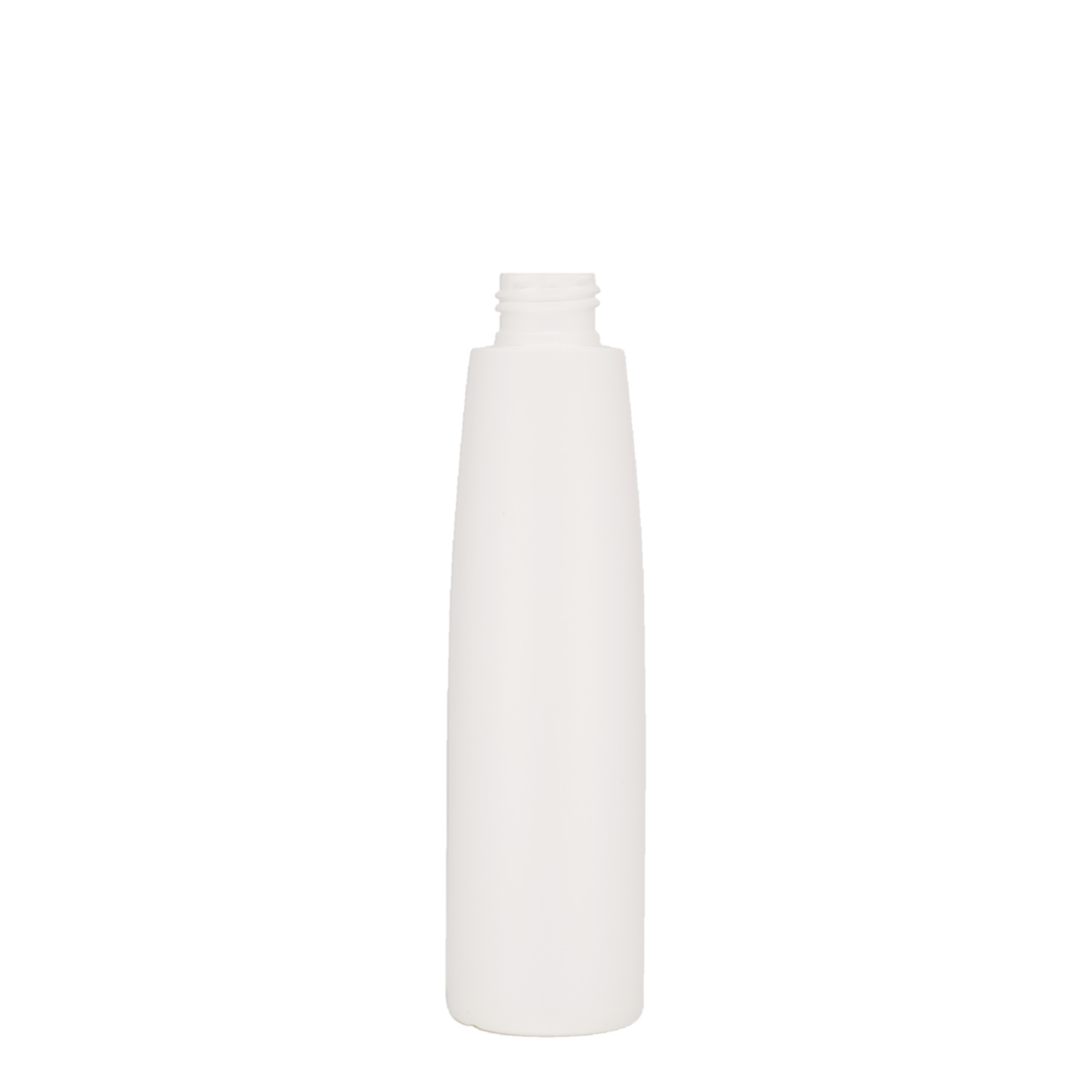 200 ml műanyag palack 'Donald', HDPE, fehér, nyakméret: 24/410