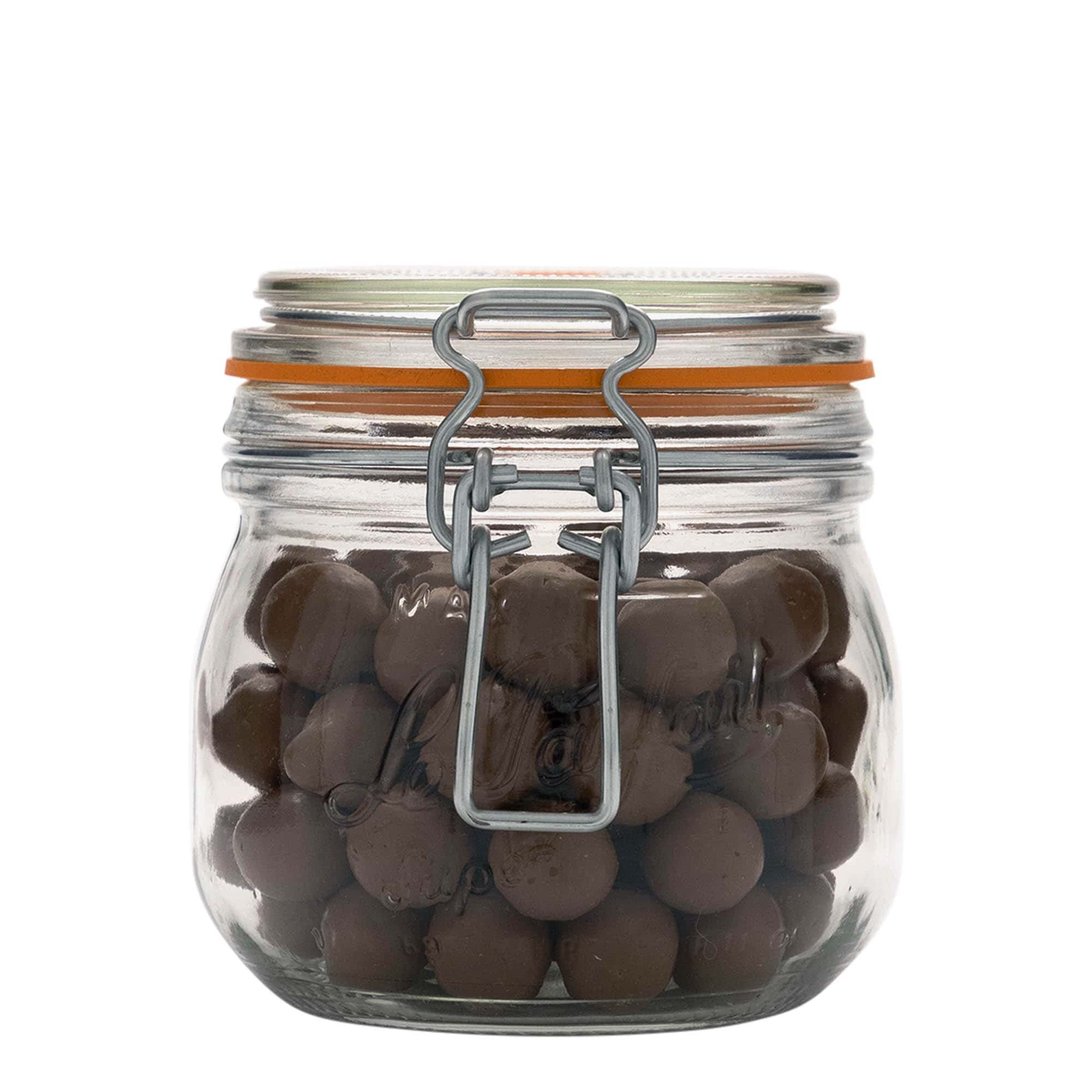 500 ml drótfüles üveg 'Le Parfait Super Bocal', nyílás: drótfüles záróelem 500 ml drótfüles üveg 'Le Parfait Super Bocal', nyílás: drótfüles záróelem