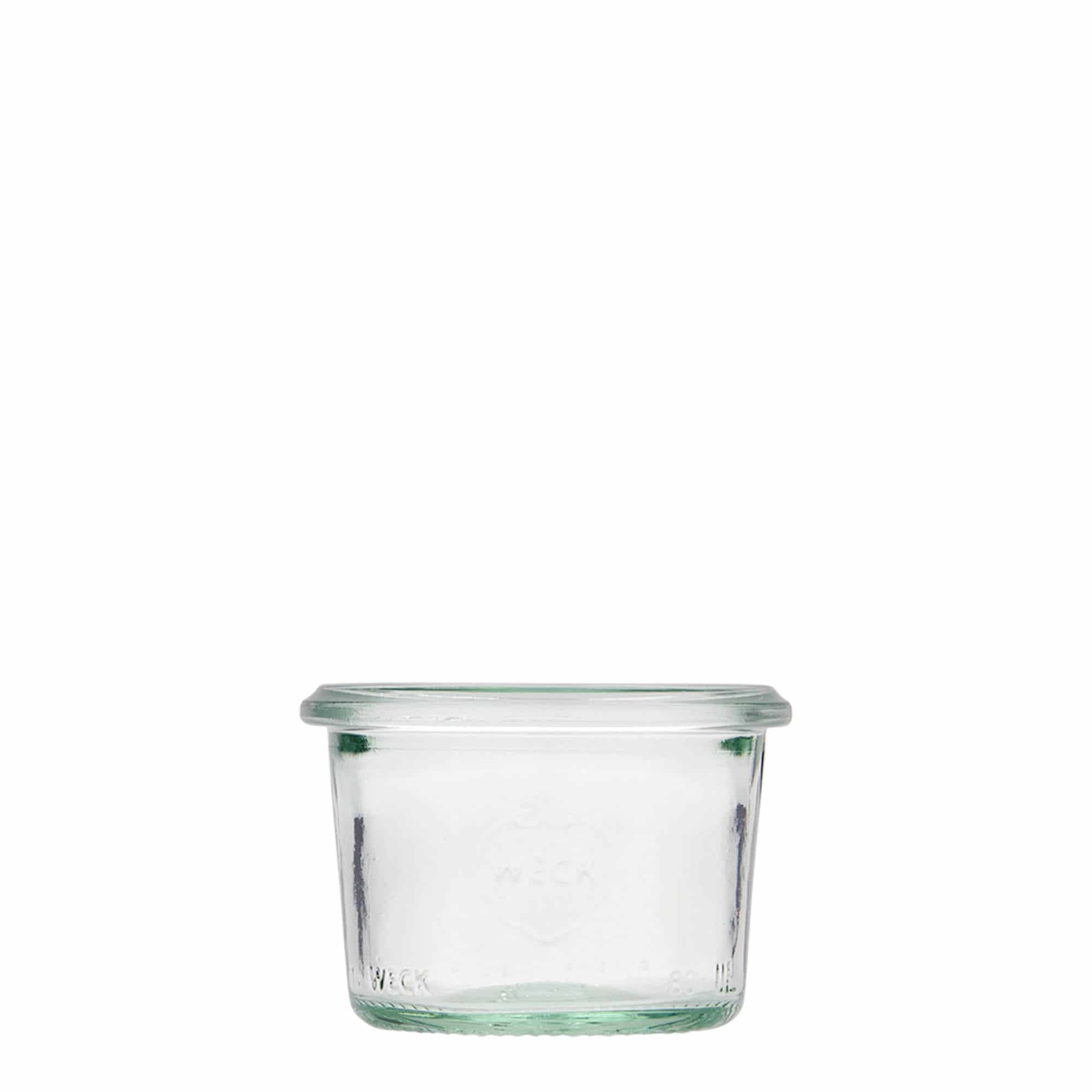 80 ml-es WECK befőttesüveg, szájnyílás: Kerek perem 80 ml-es WECK befőttesüveg, szájnyílás: Kerek perem