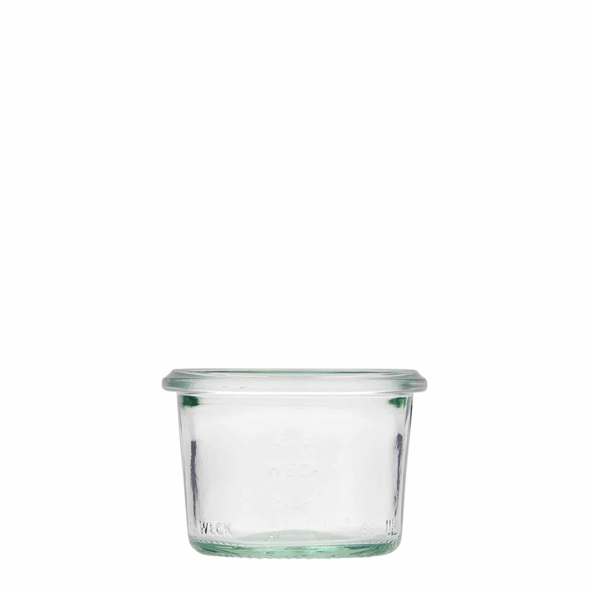 80 ml WECK-tölcsérüveg, nyílás: kerek perem