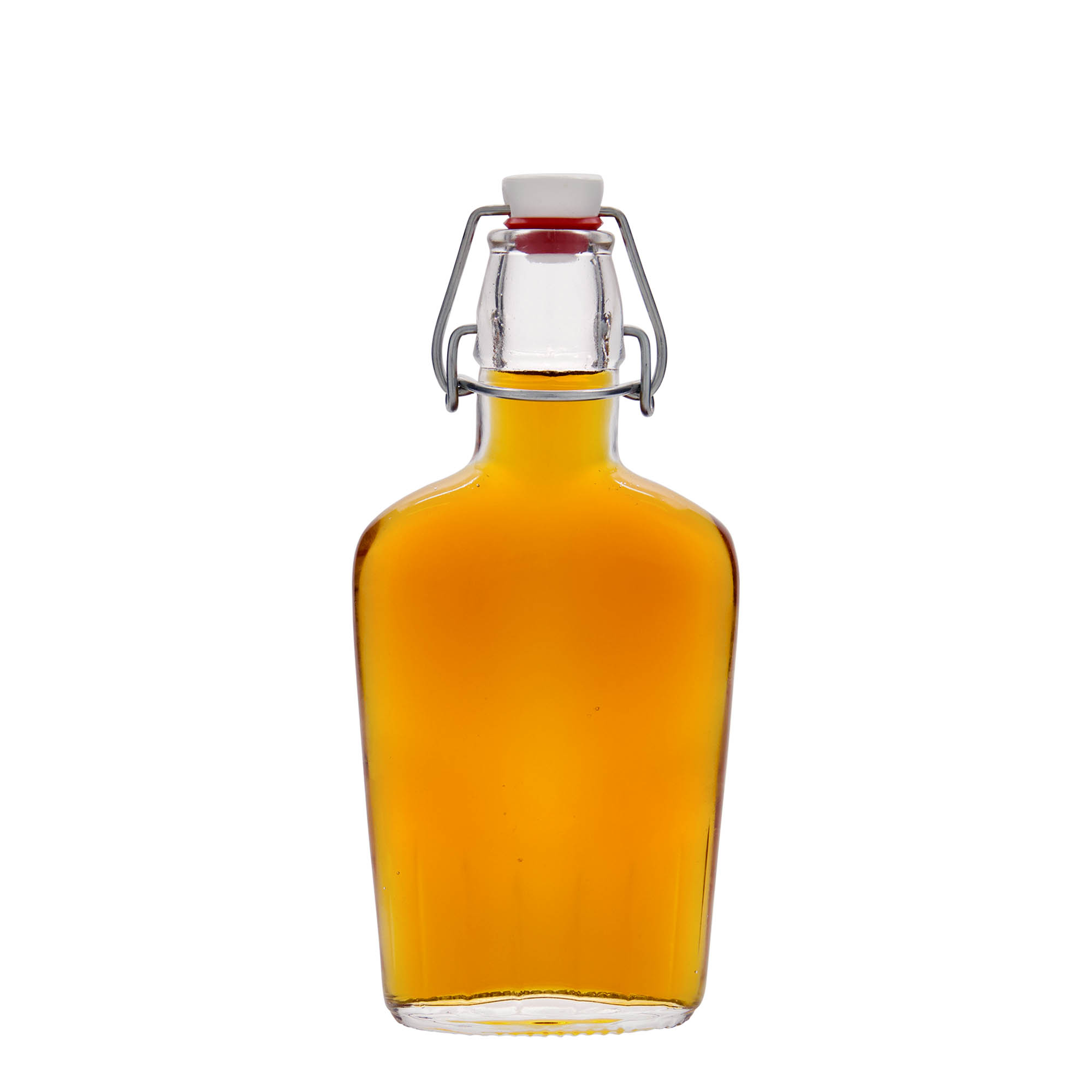 250 ml üvegpalack 'Fiaschetta', ovális, nyílás: patentzár 250 ml üvegpalack 'Fiaschetta', ovális, nyílás: patentzár